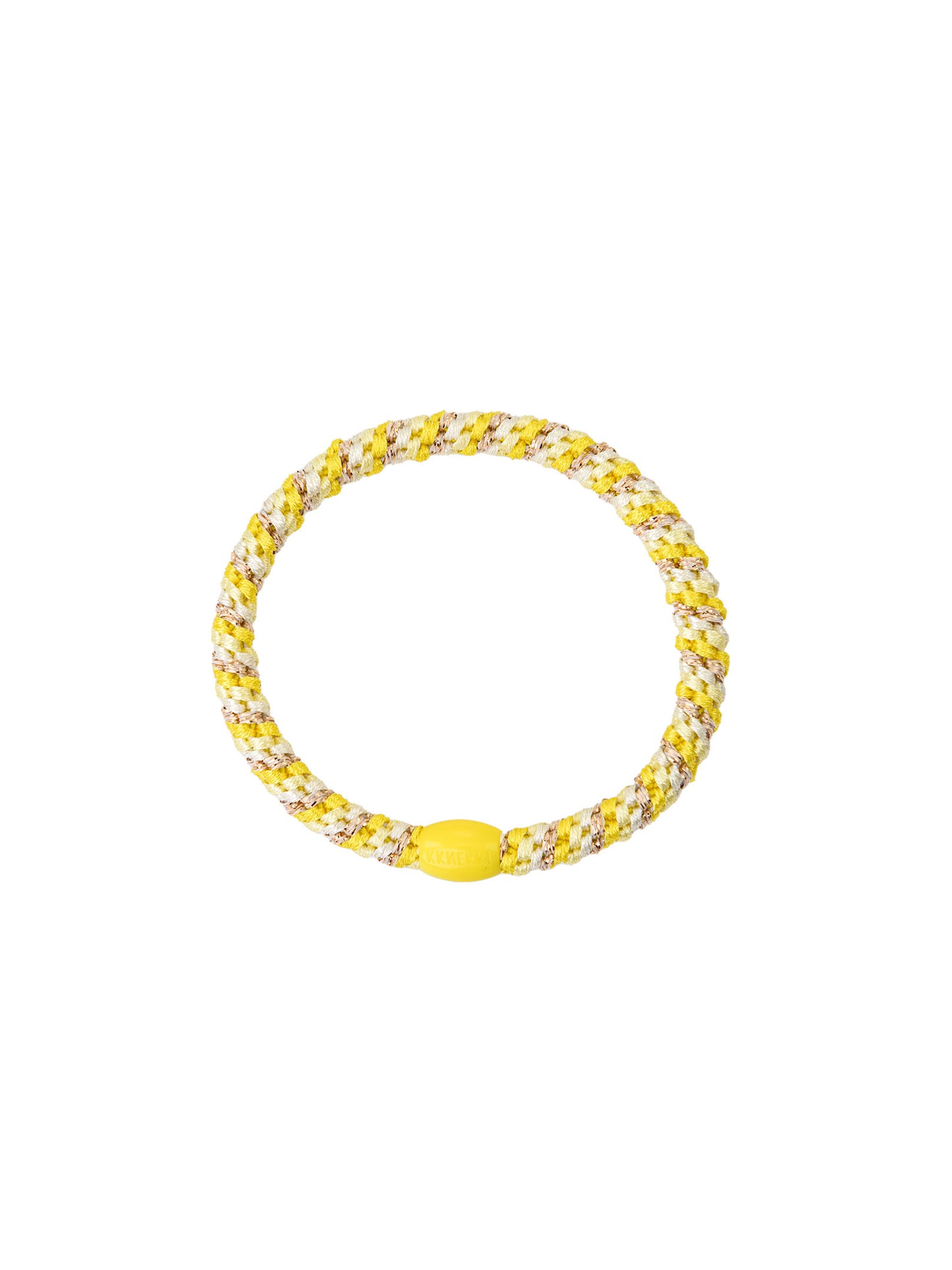 Gumička do vlasů Light Yellow & Gold
