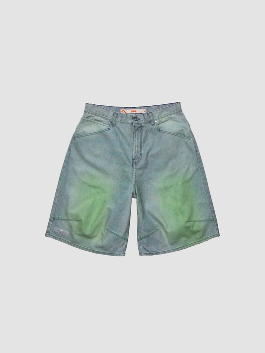 Shorts Knee Blue Green