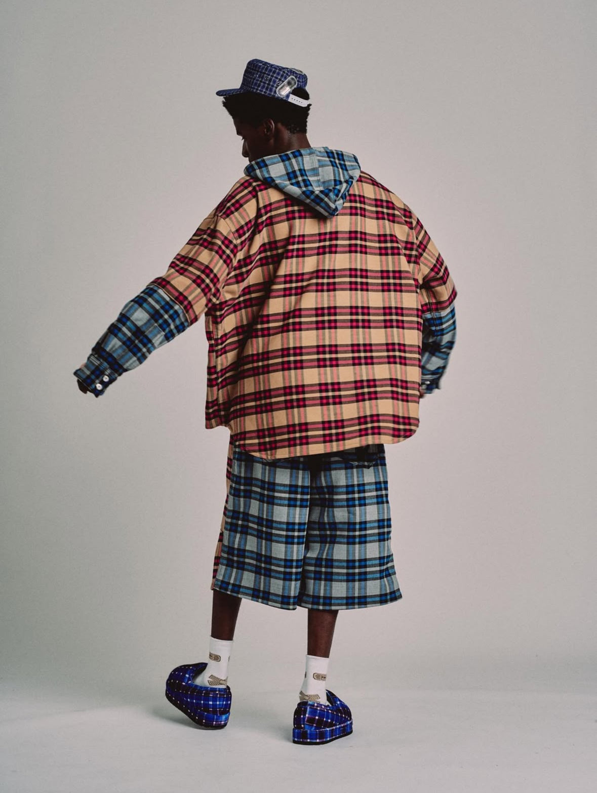 Hoodie Raf Mustard Plaid