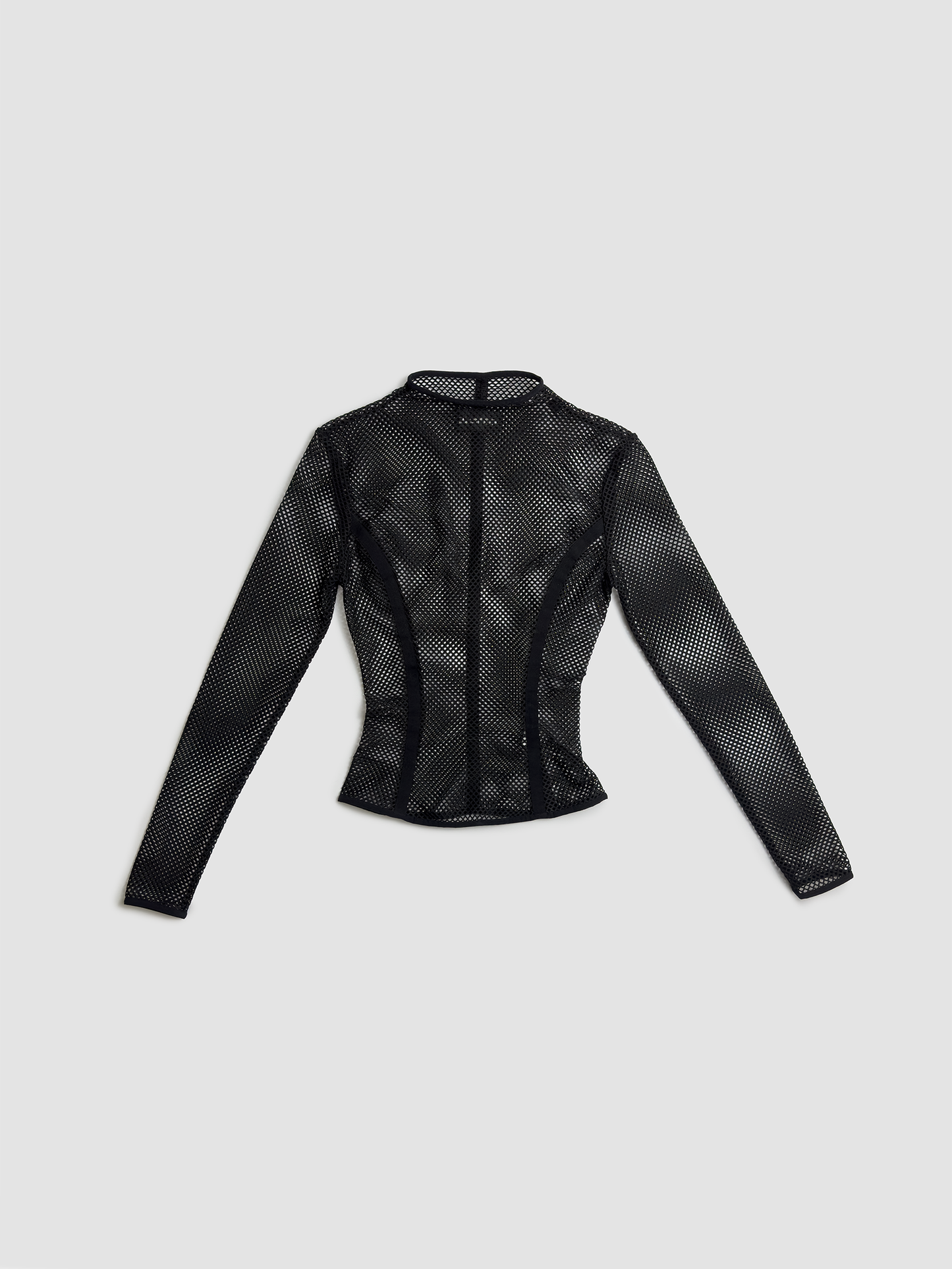 Fishnet Turtleneck Black