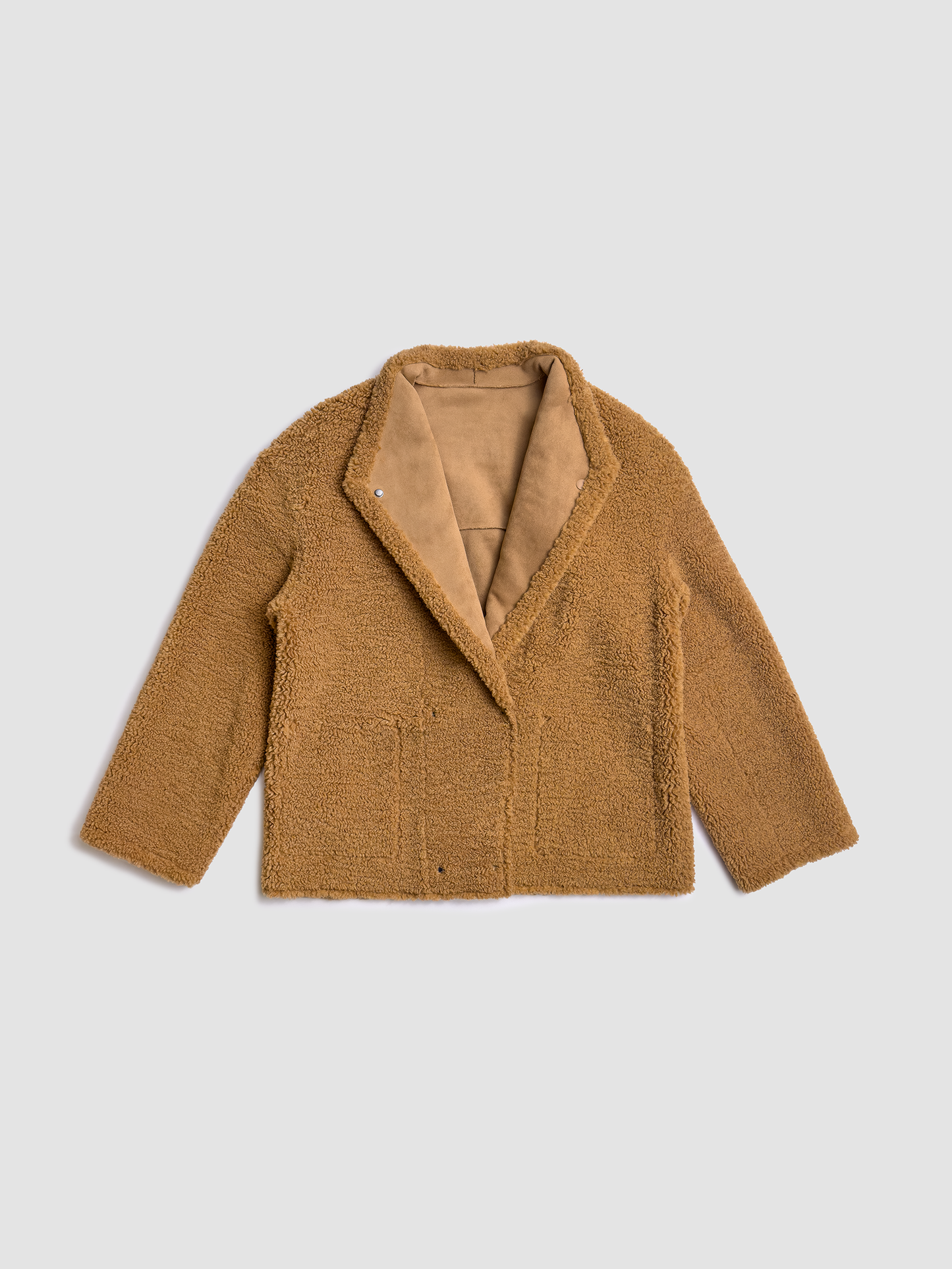 Jacket Abrigo Cuero Brown