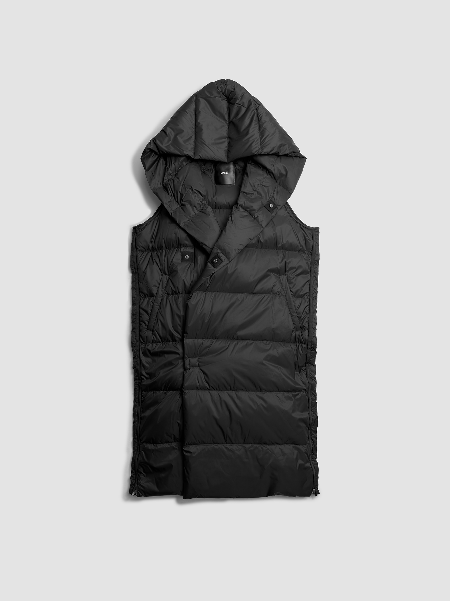 Vest Down Long Black