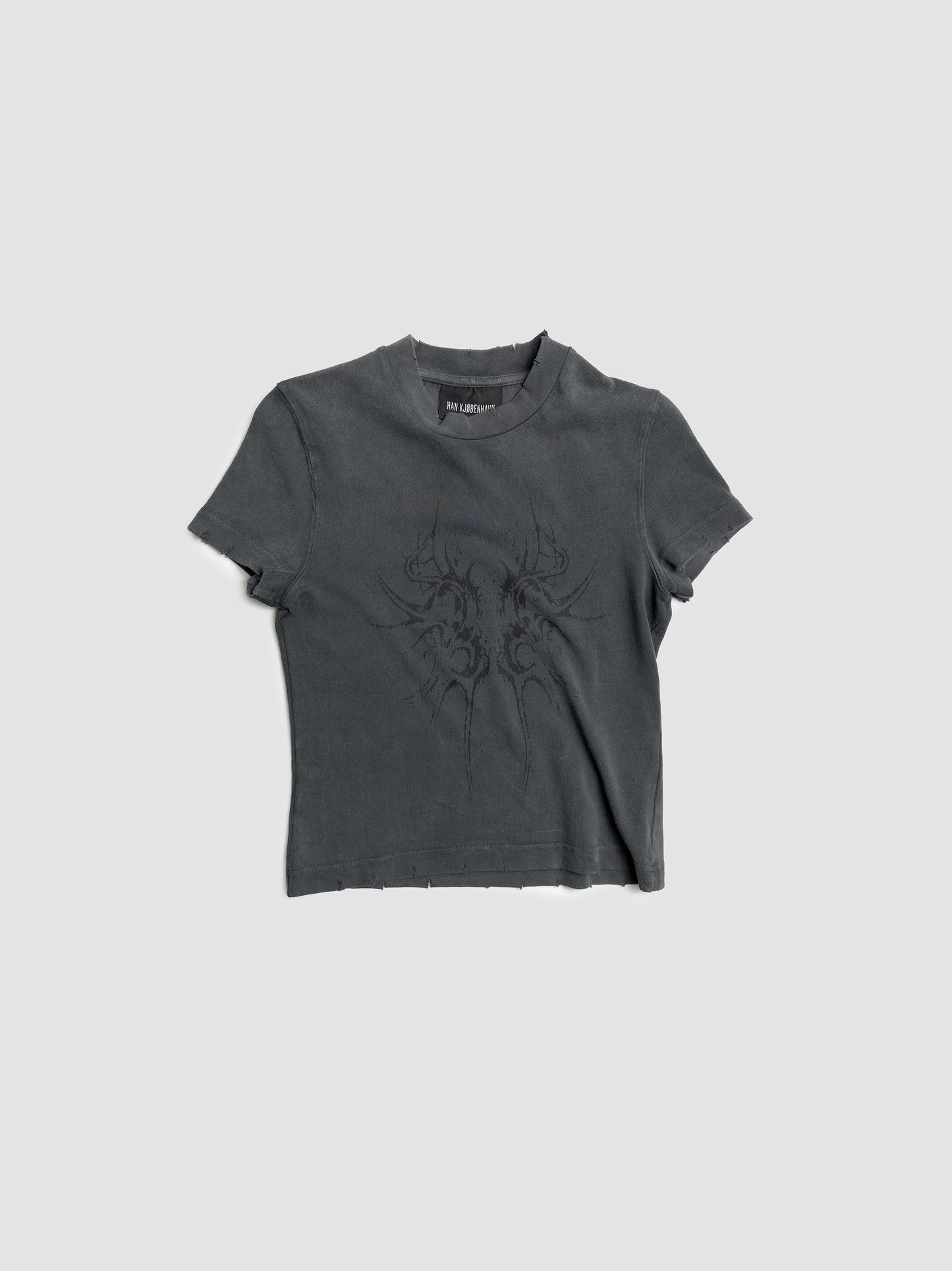 T-shirt Butterfly Tribal Grey