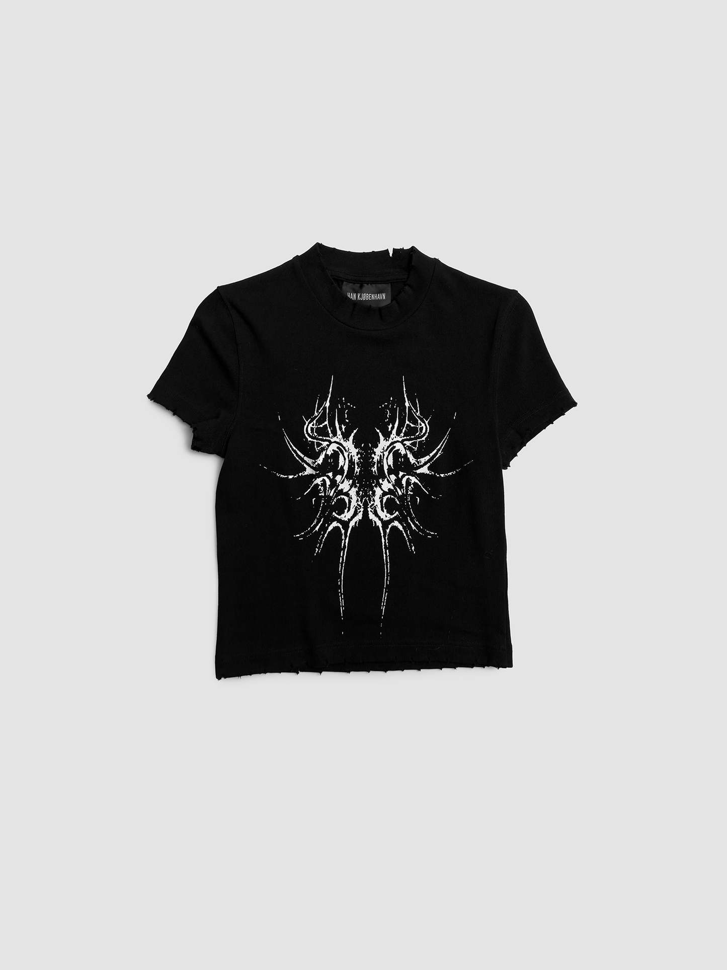 T-shirt Butterfly Tribal Black