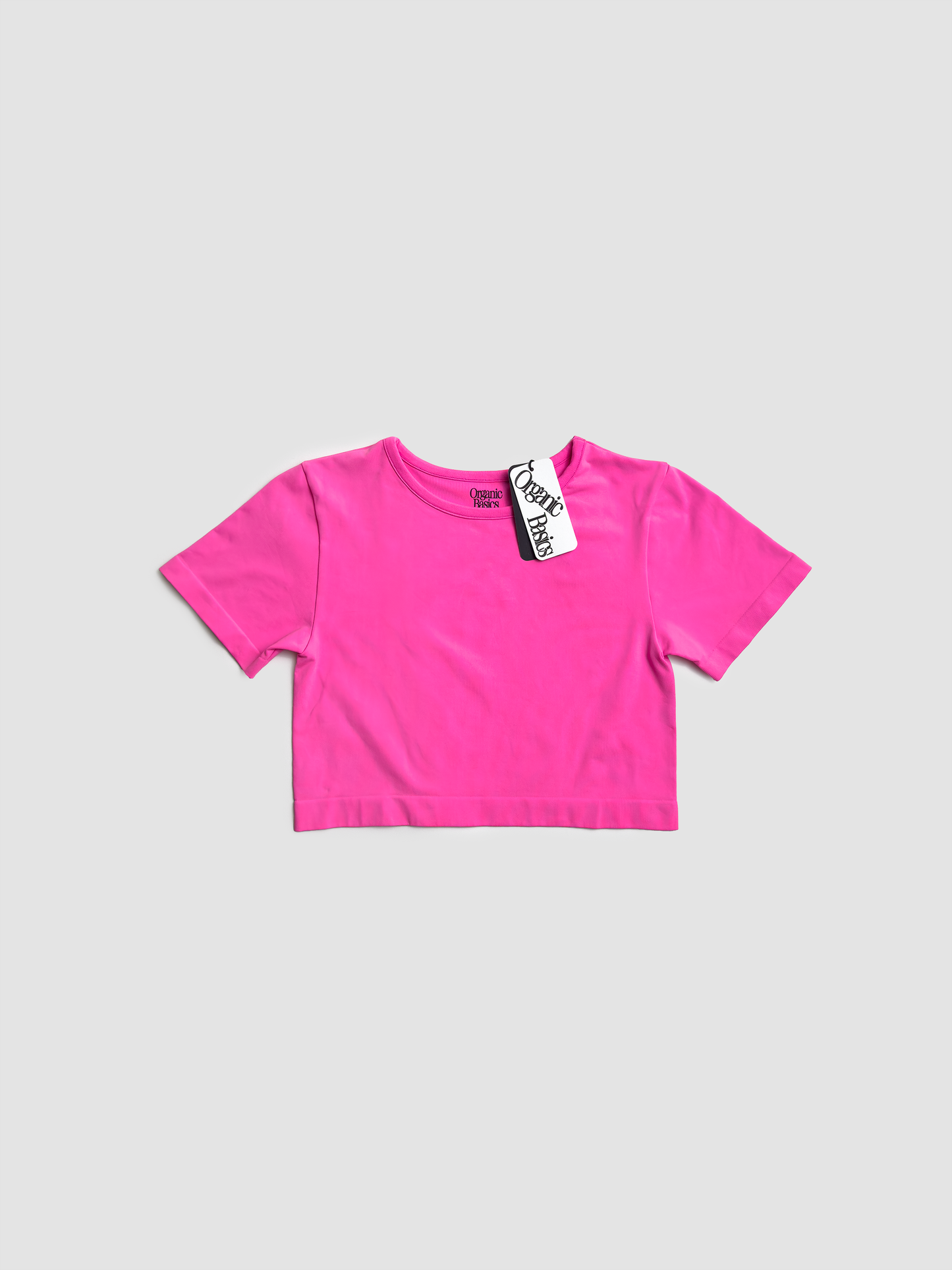 T-shirt Smooth Crop Pink