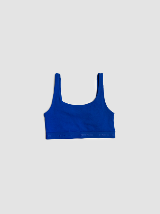 Bralette Rib Tank Blue