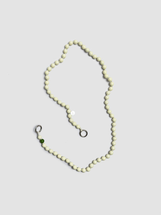 Bead Chain Long Off White