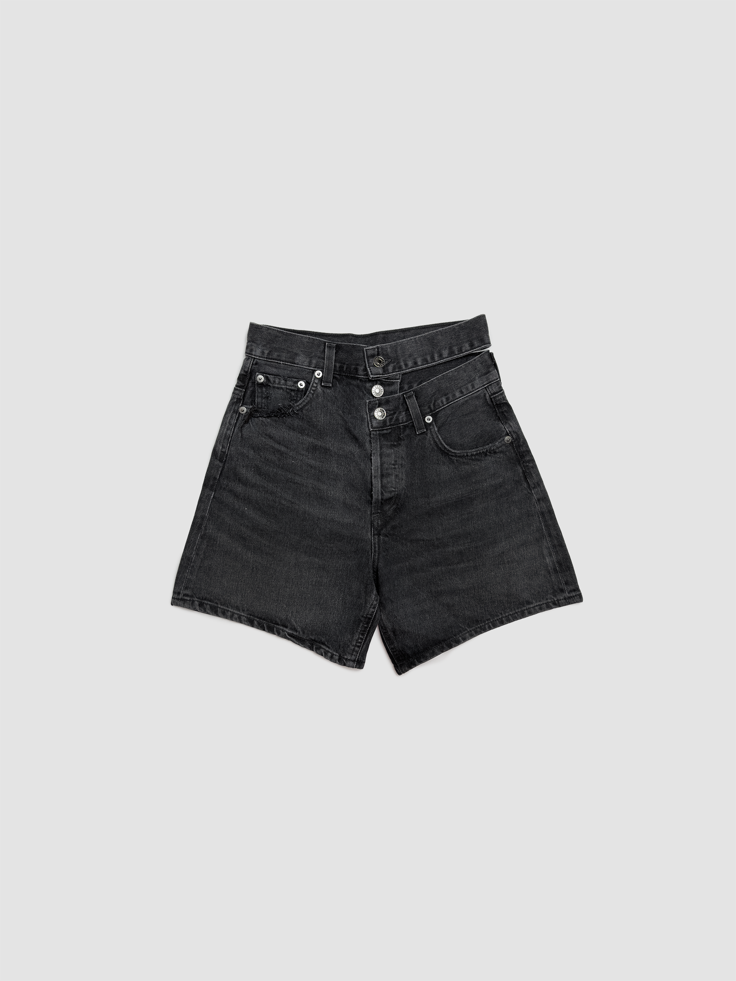 Short Broken Waistband in Black