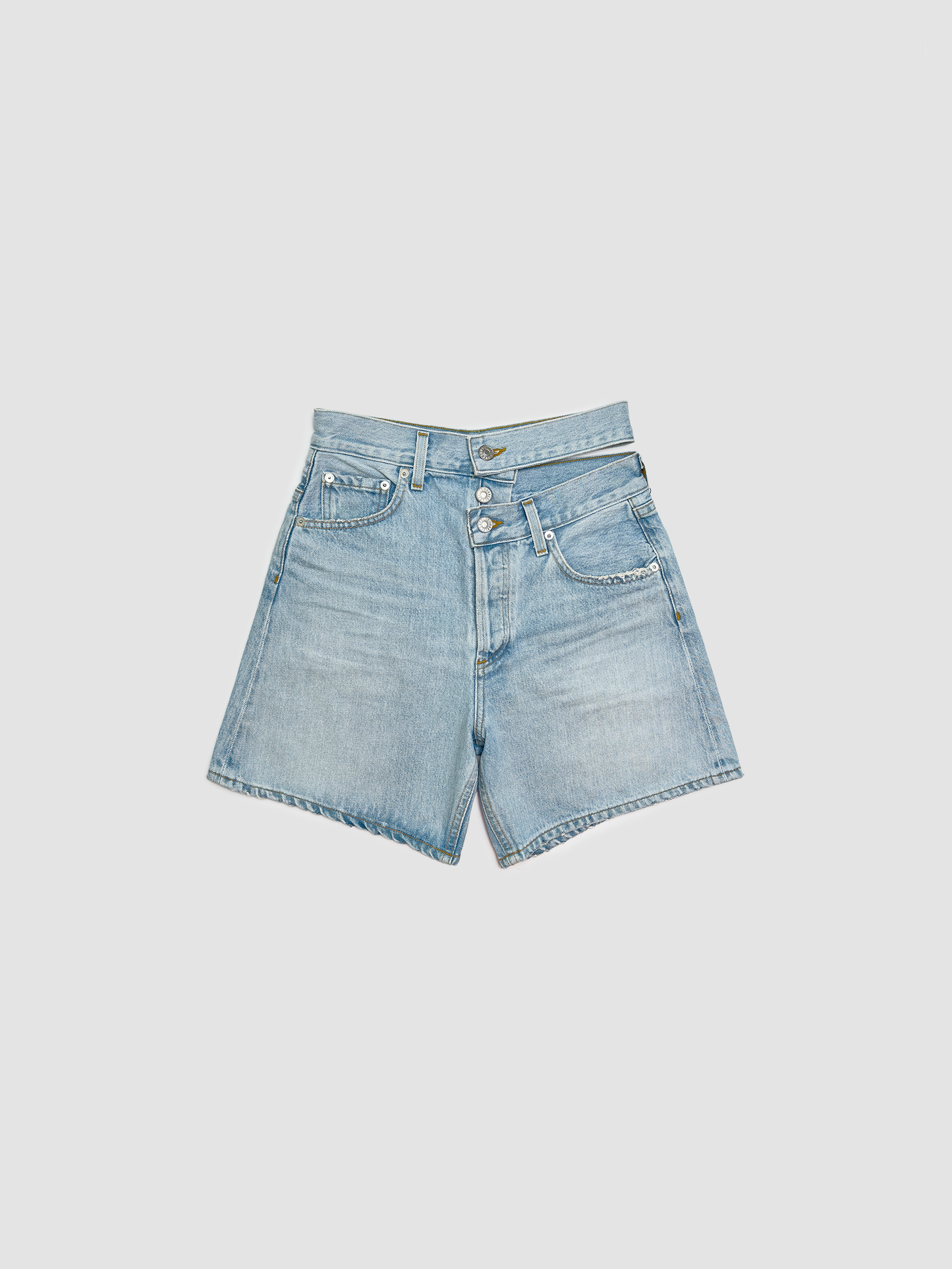 Short Broken Waistband in Blue