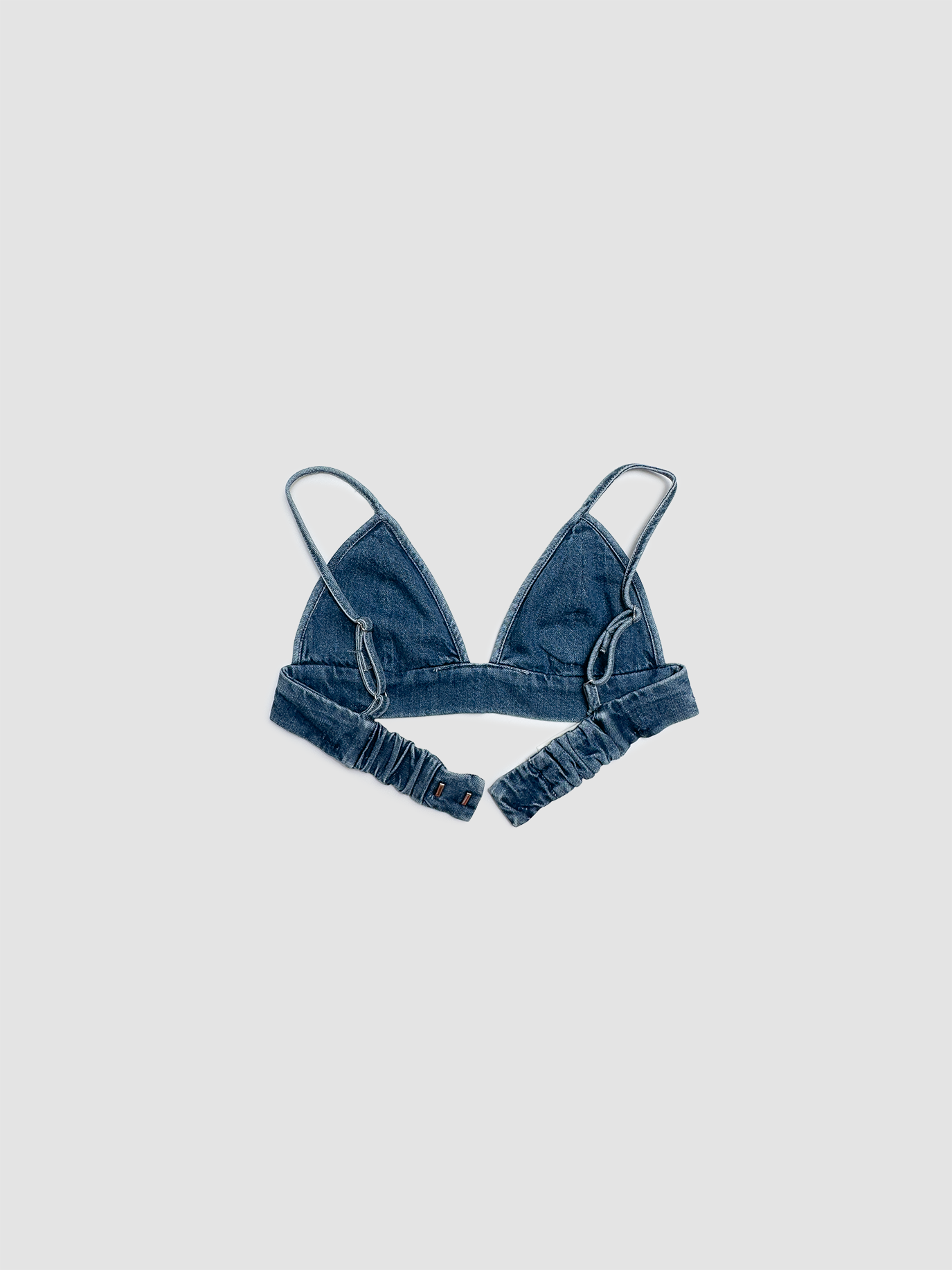 Bralette in Dark Blue Denim