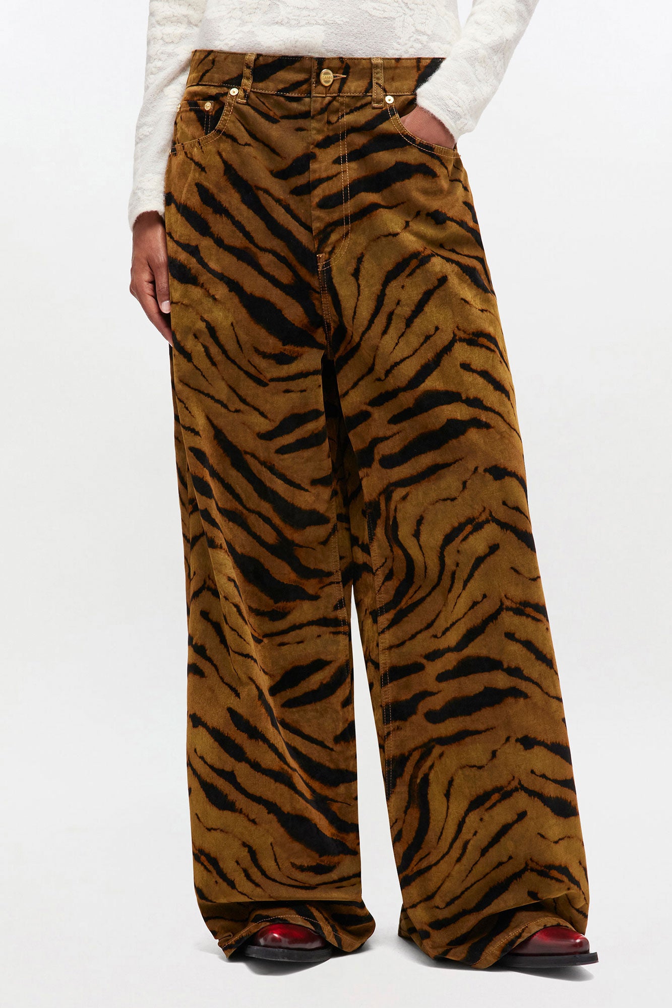 Jeans Baggy Printed Zebra