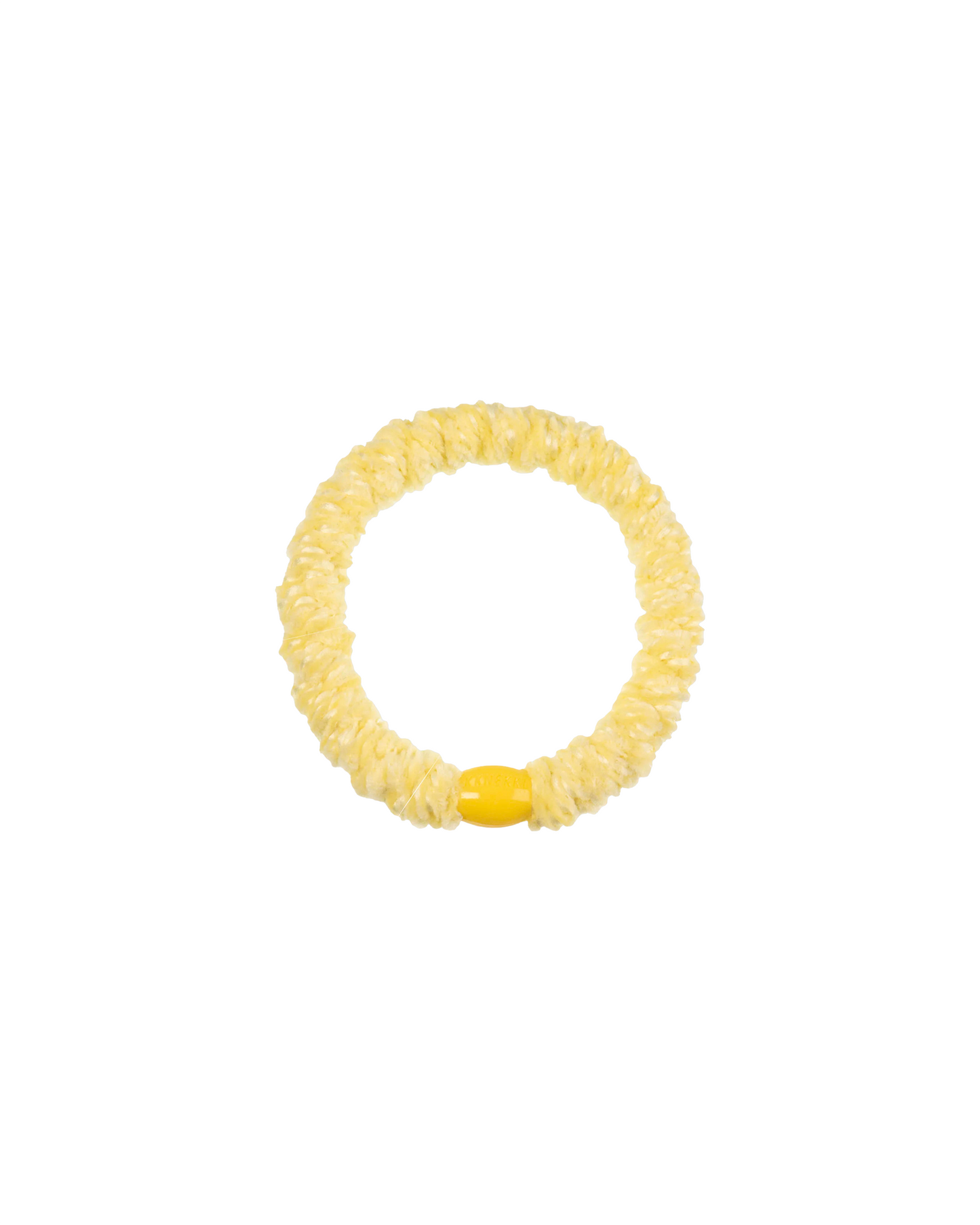 Hair Tie Velvet Light Yellow
