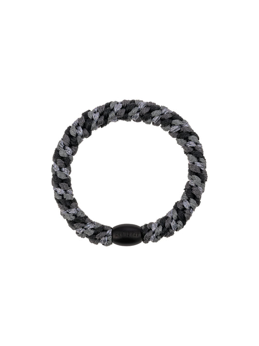 Hair Tie Mix Charcoal Grey Glitter