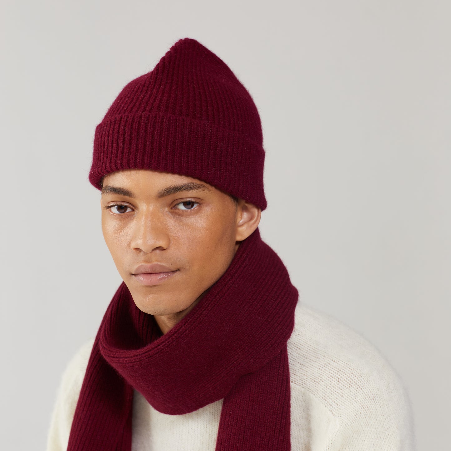 Scarf in Wine