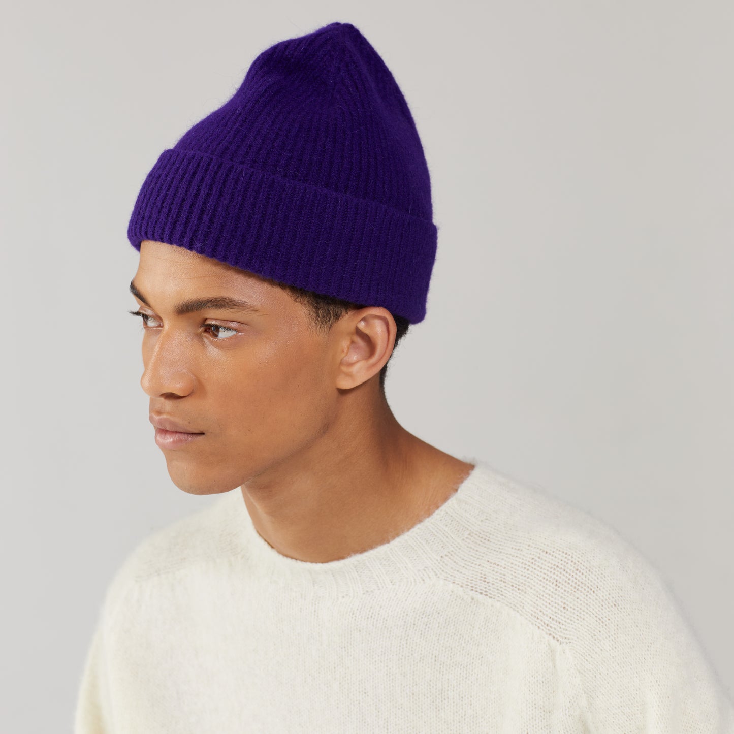 Beanie in Dark Purple