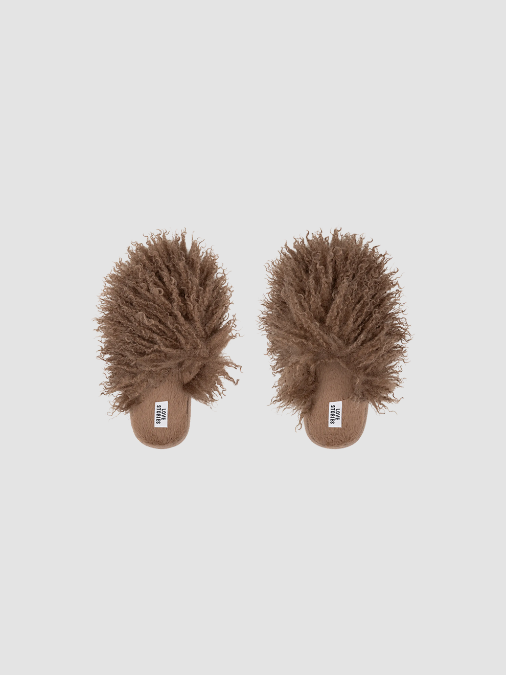 Slippers Furry Brown