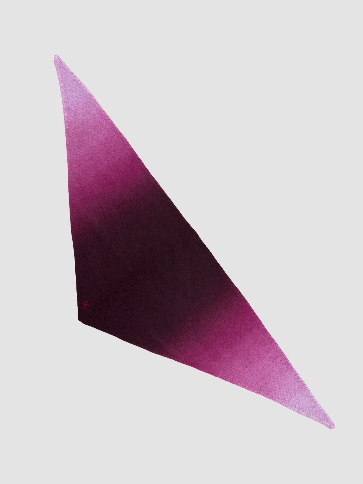 Scarf Triangle Dip Dye Rouge & Lila