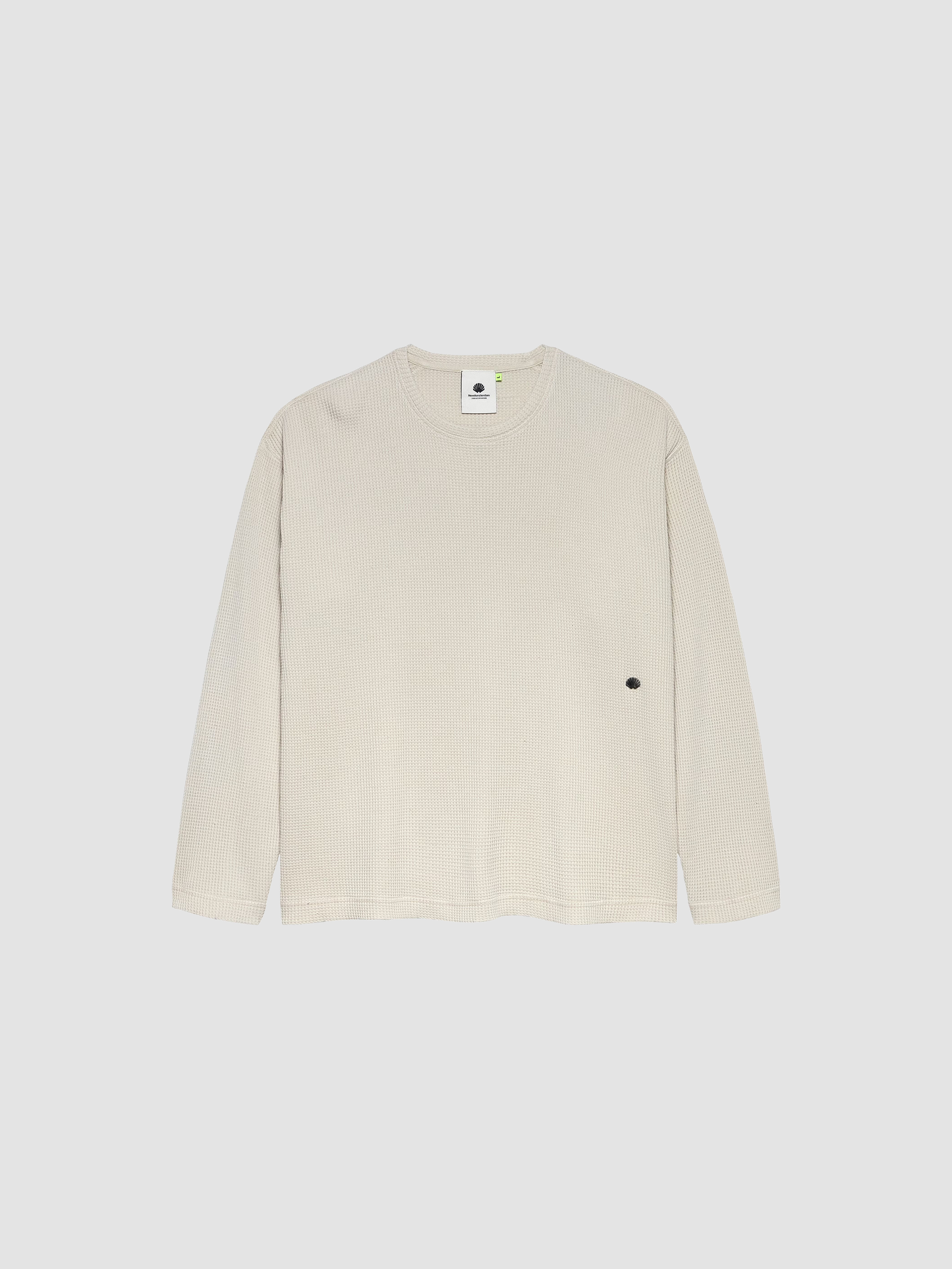 T-shirt Waffle Longsleeve Washed Grey