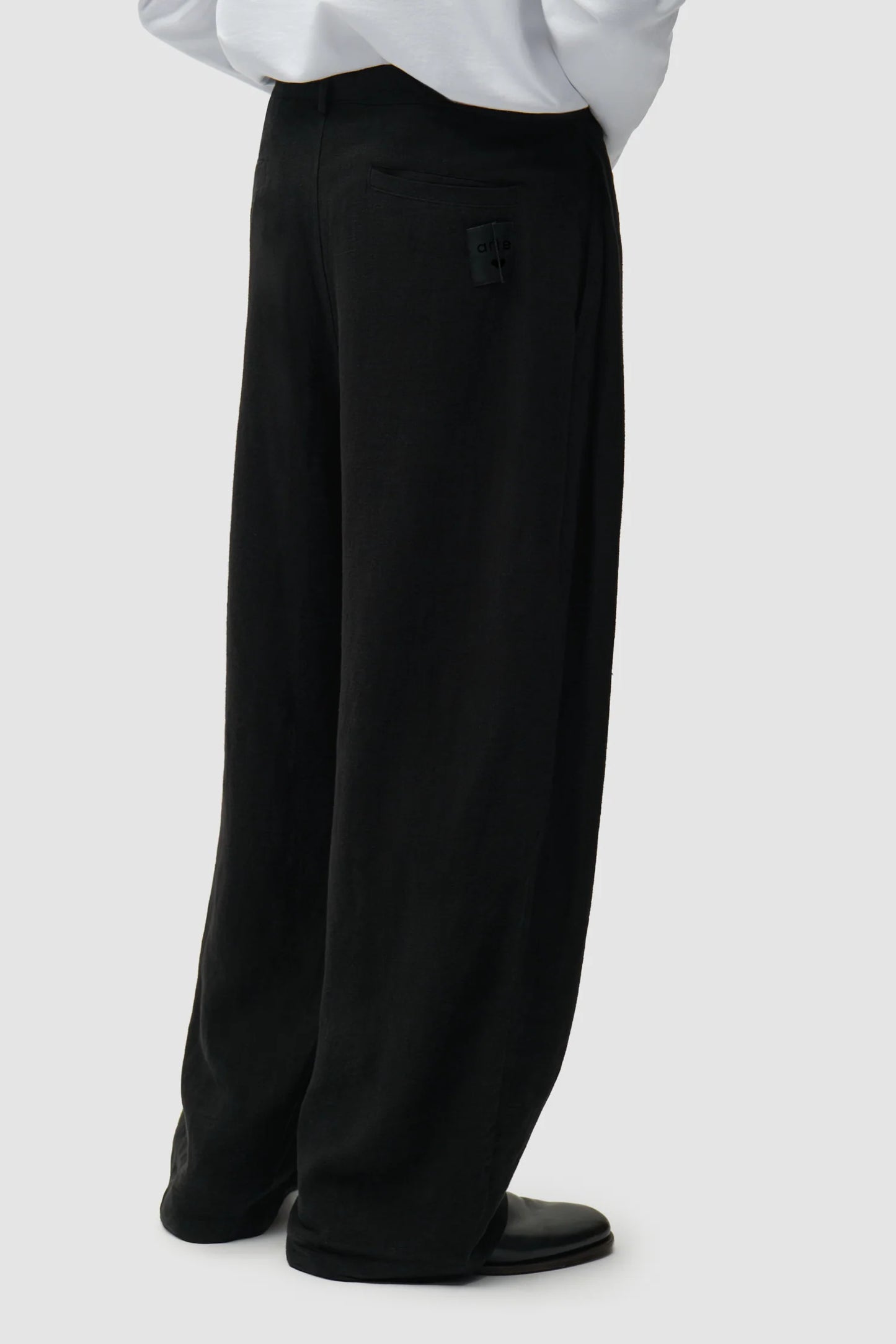 Pants Suit Linen Black
