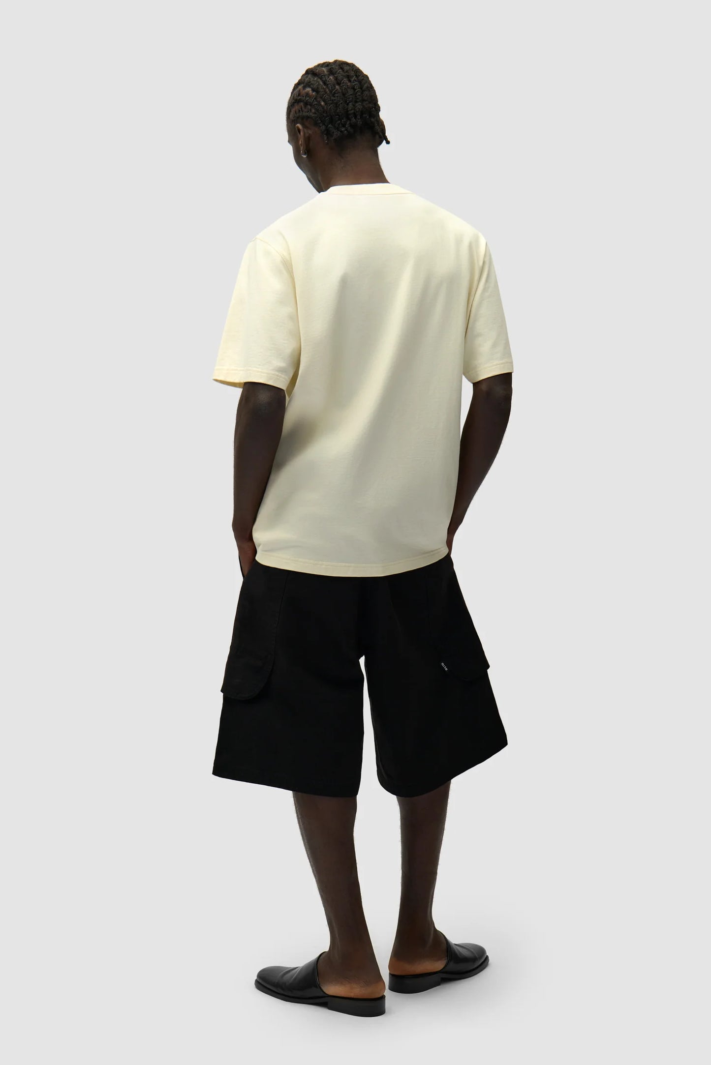 Shorts Cargo Linen Black