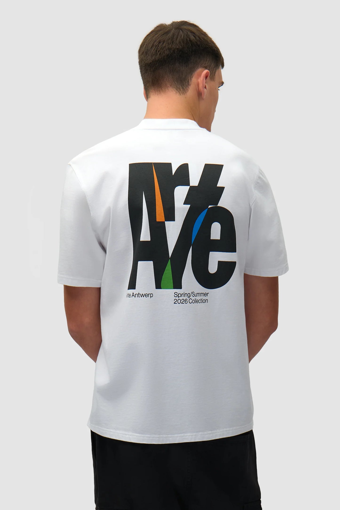 T-shirt Big Logo Back White