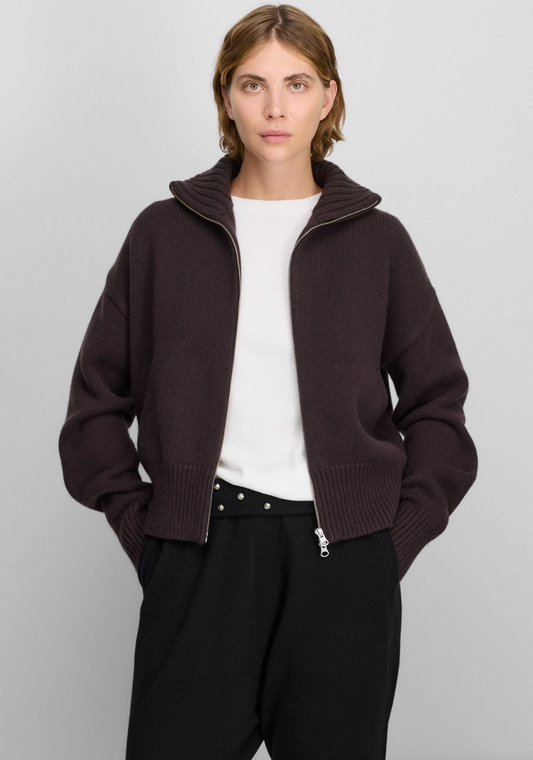 Cardigan n438 Xtra Fab Dark Brown