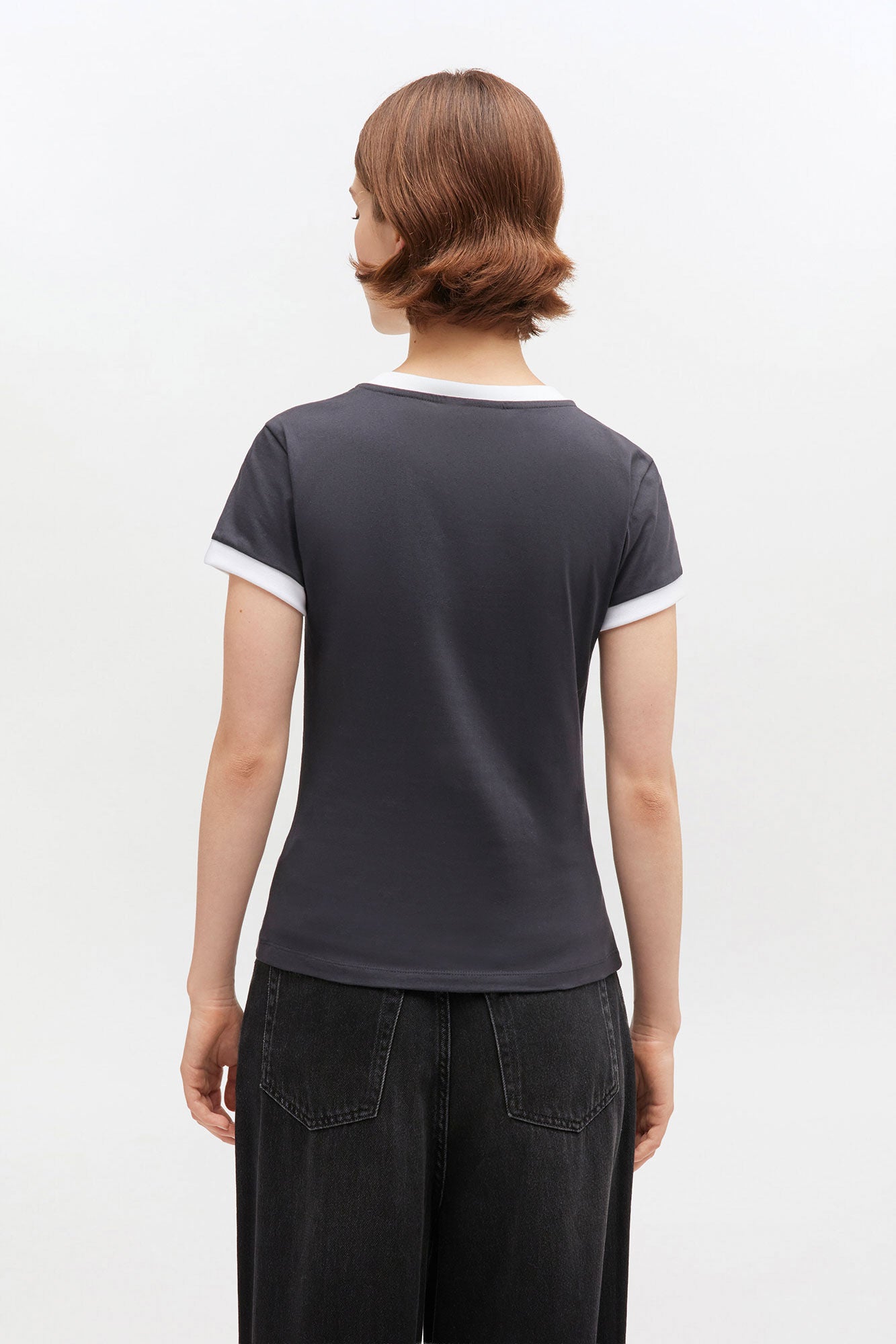 T-shirt Cropped Teddy Black
