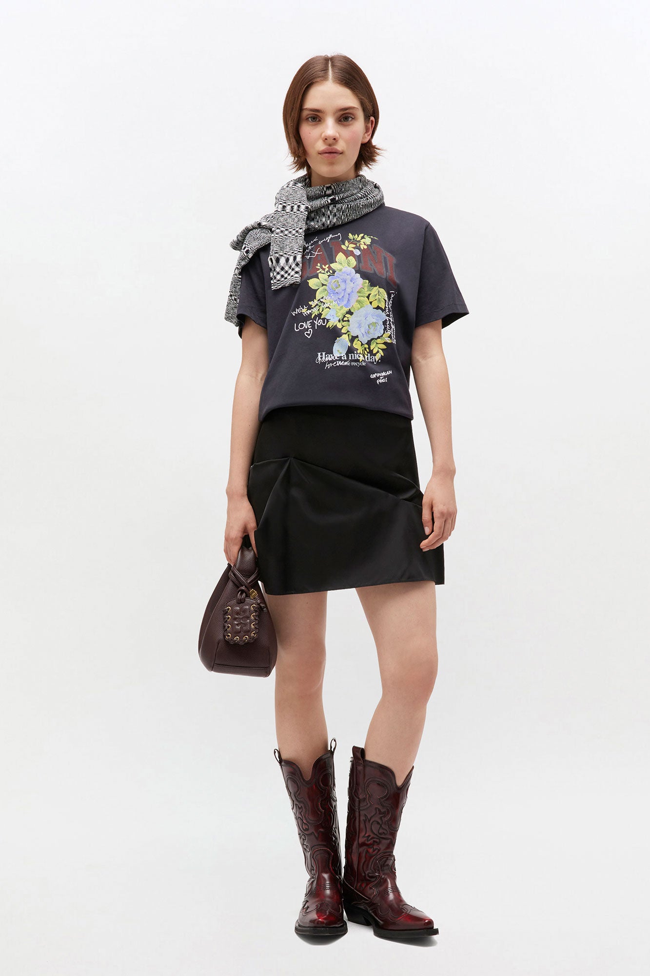 T-Shirt Jersey Rose Black