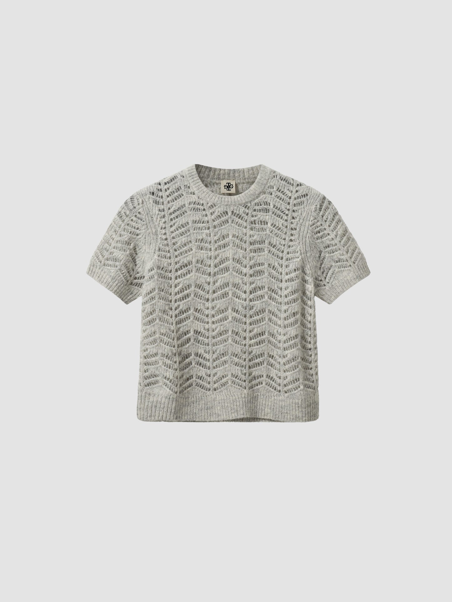 Tričko Verbier Pointelle Mini Gray