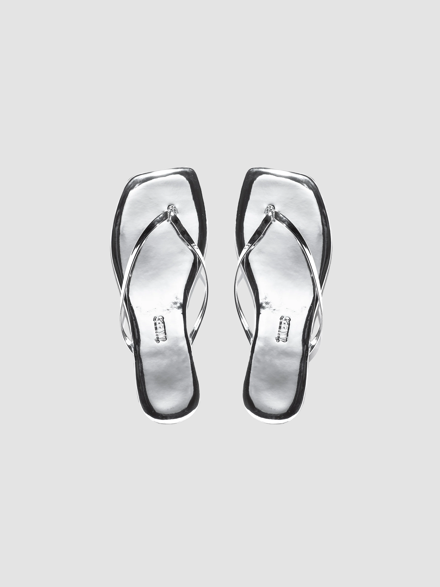 Flip Flops Square Mirror Chrome
