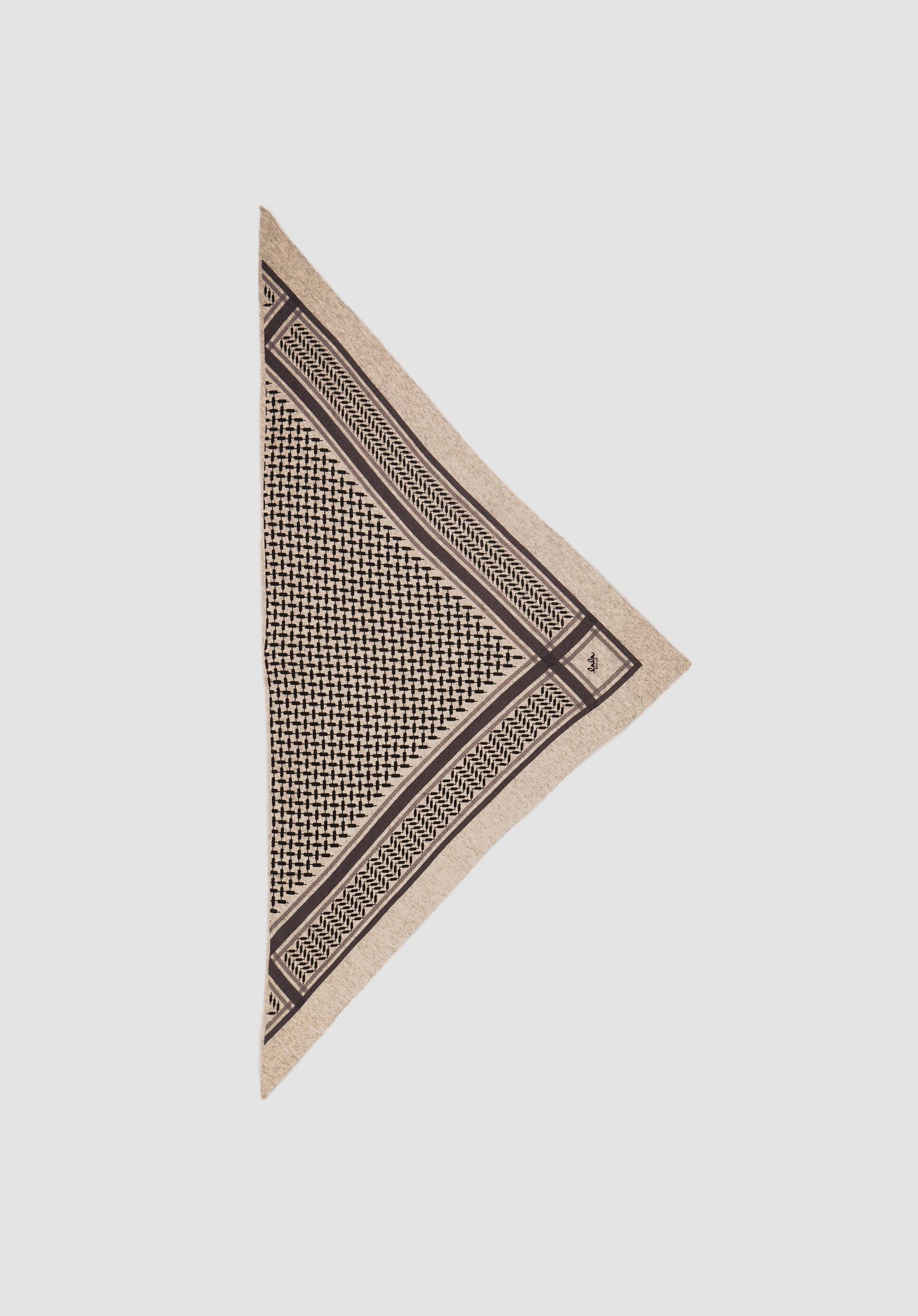 Scarf Triangle M Dune Beige