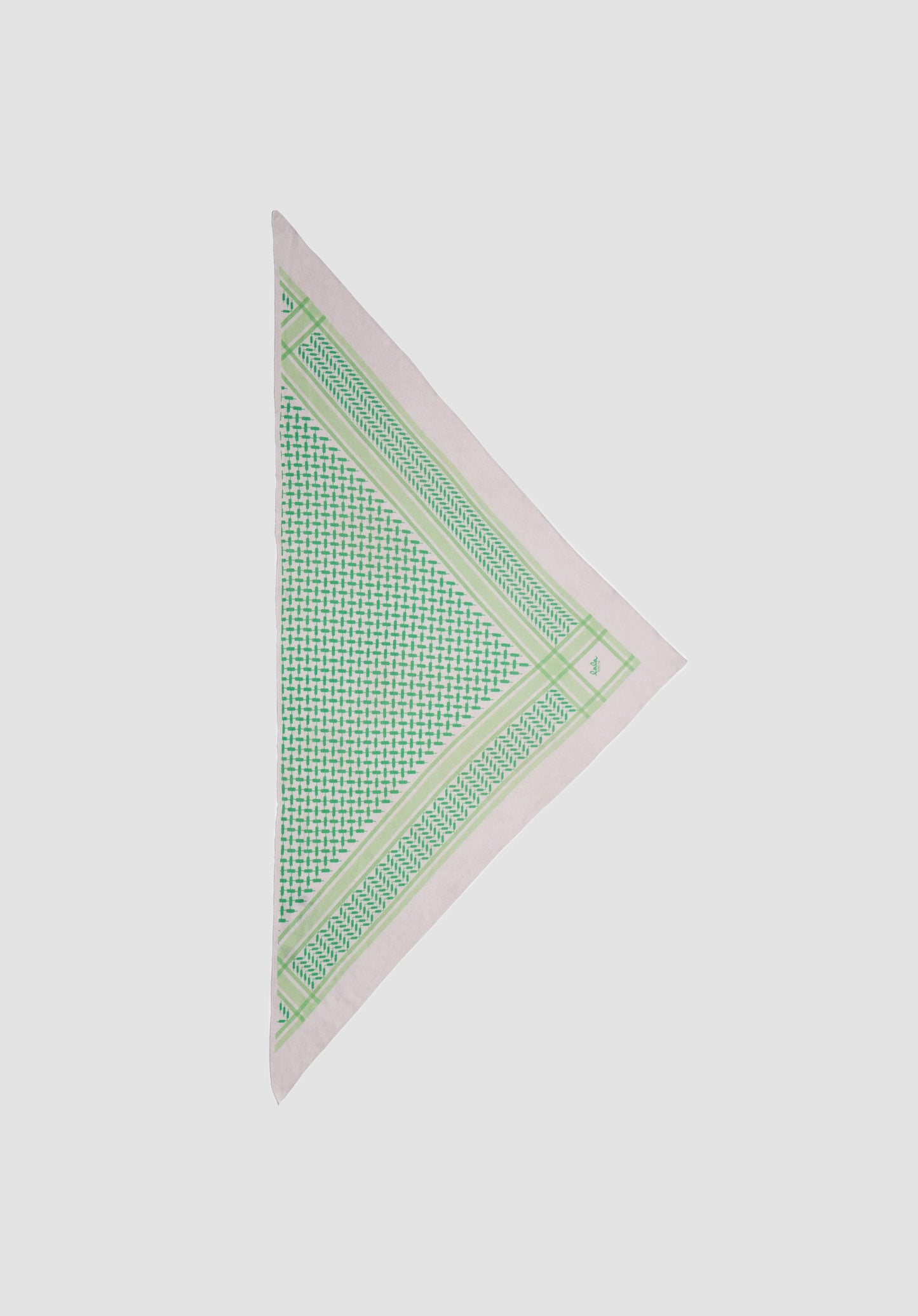 Scarf Triangle M Light Green - Via Store