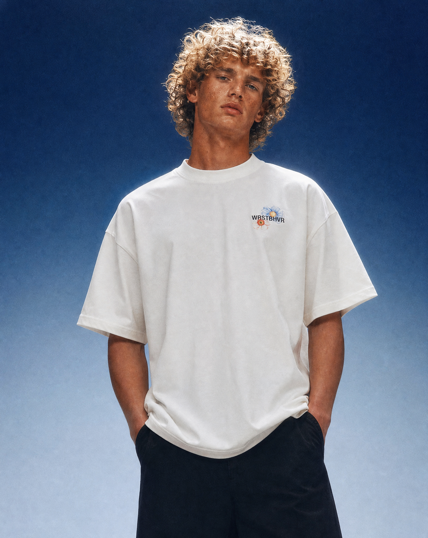 T-shirt Olin Flowers White