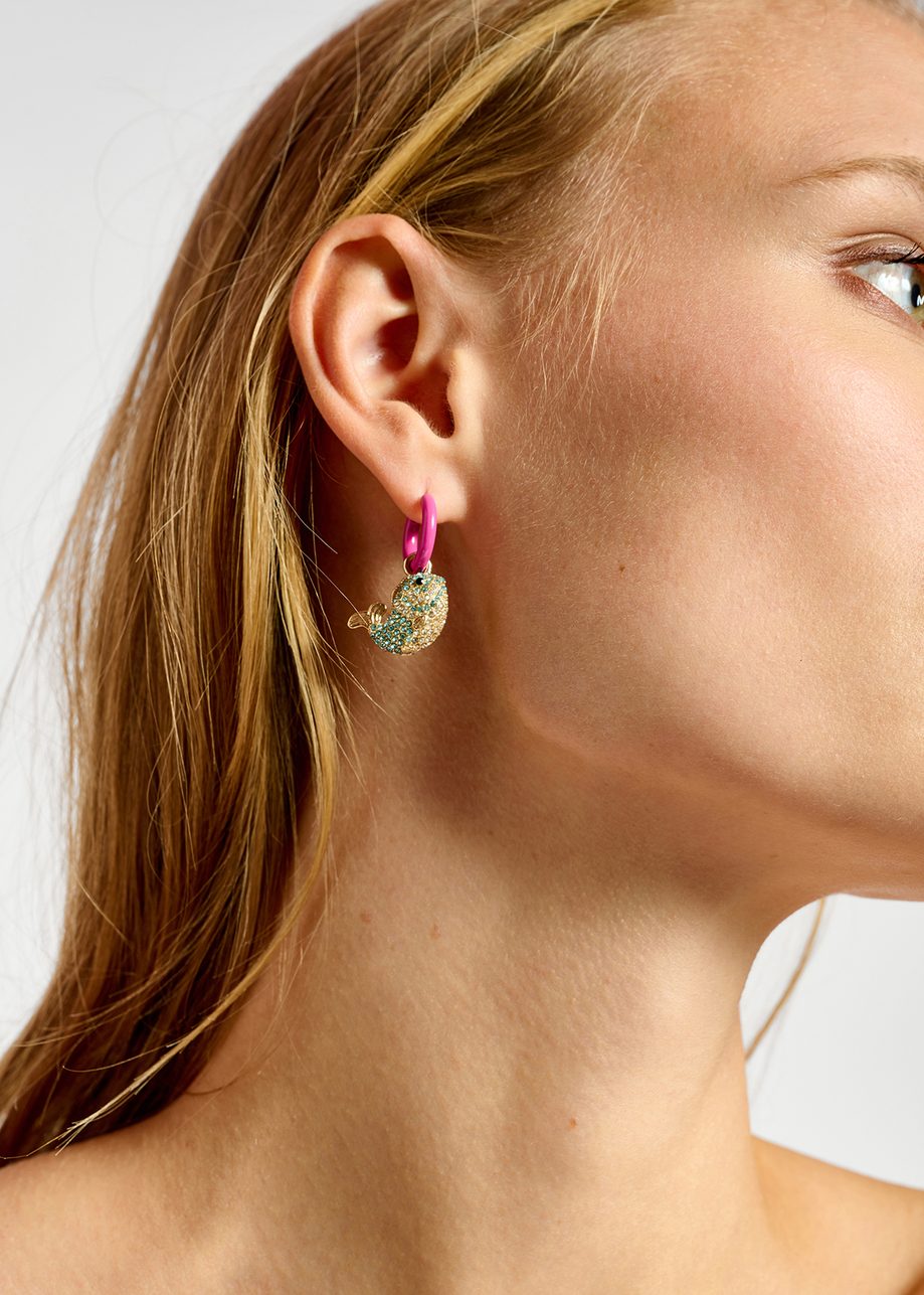 Earrings With Fish & Lifebuoy