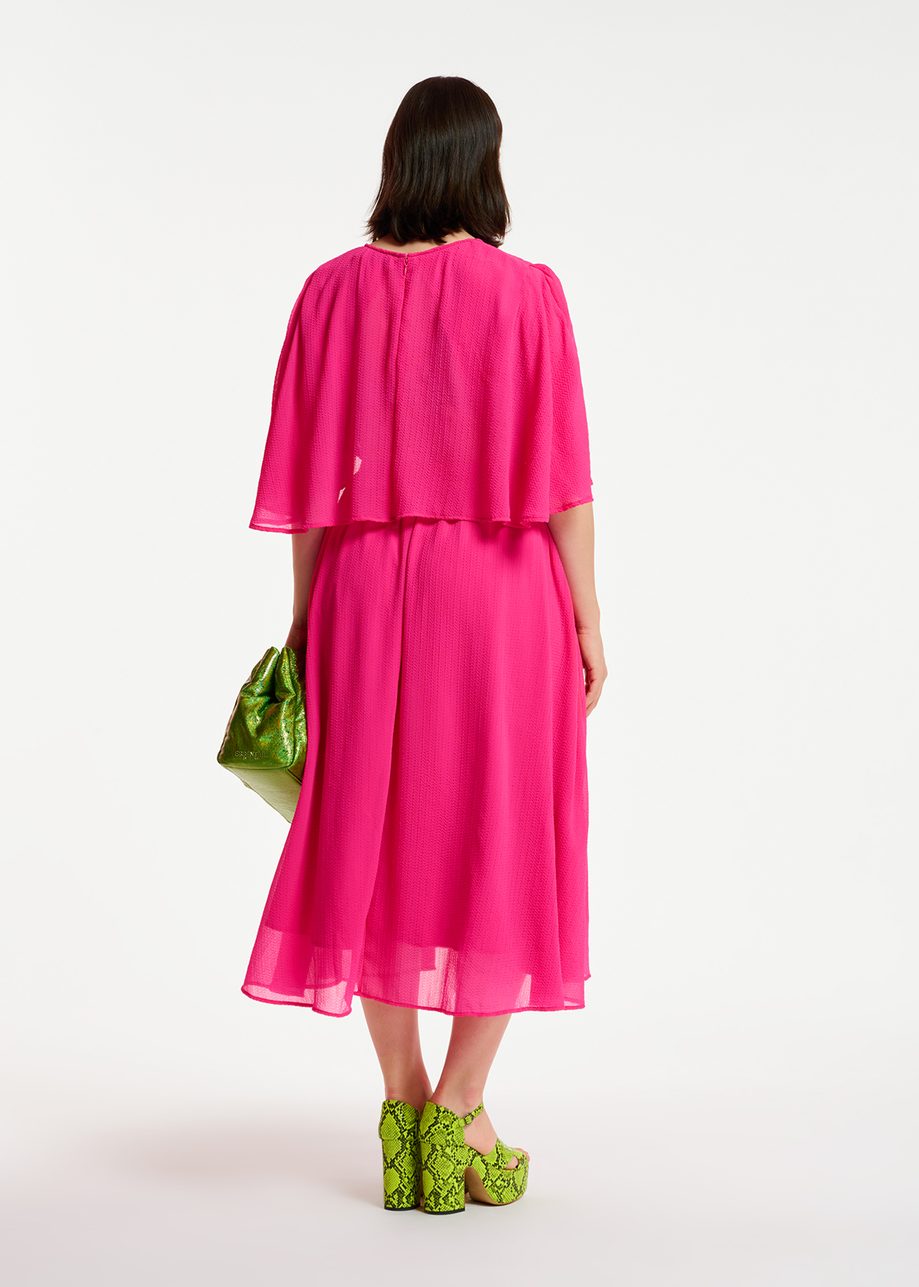 Dazzers Fuchsia Midi-Length Dress