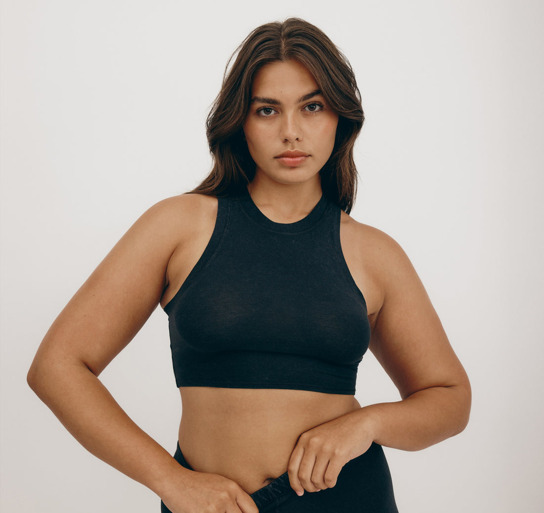 Tank Top Crop Black