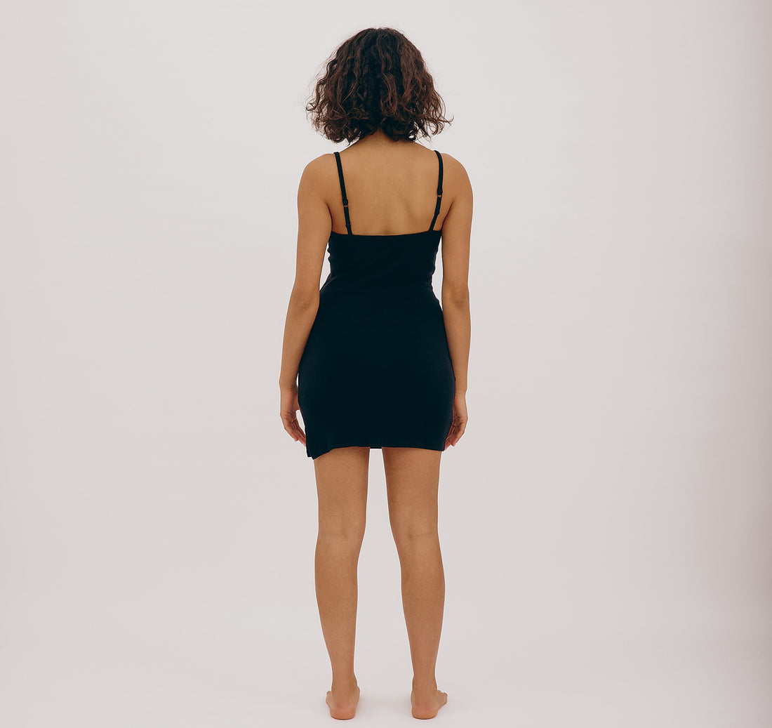 Dress Soft Knit Slip Black