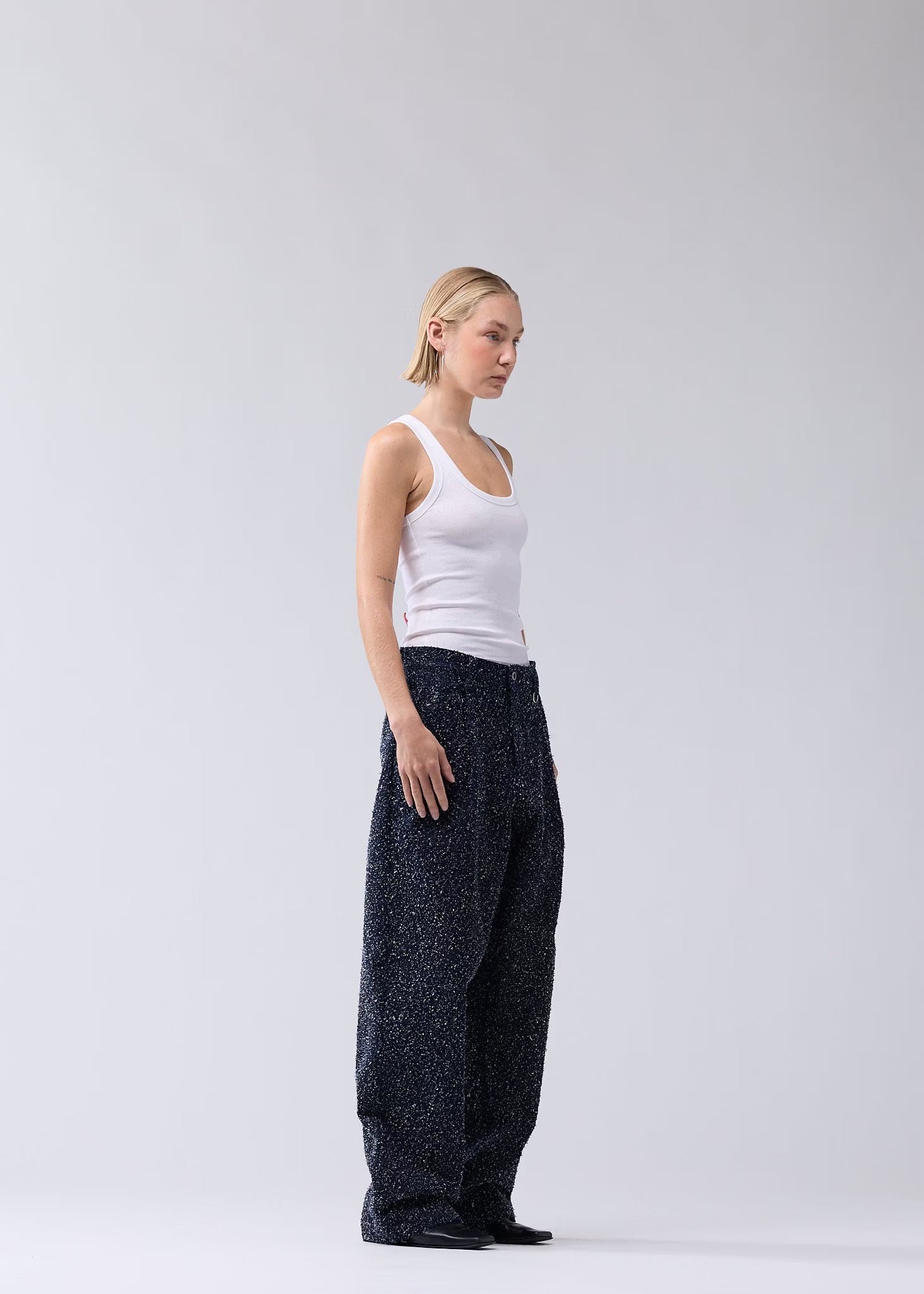 Pants Spray Reworked Denim Blue