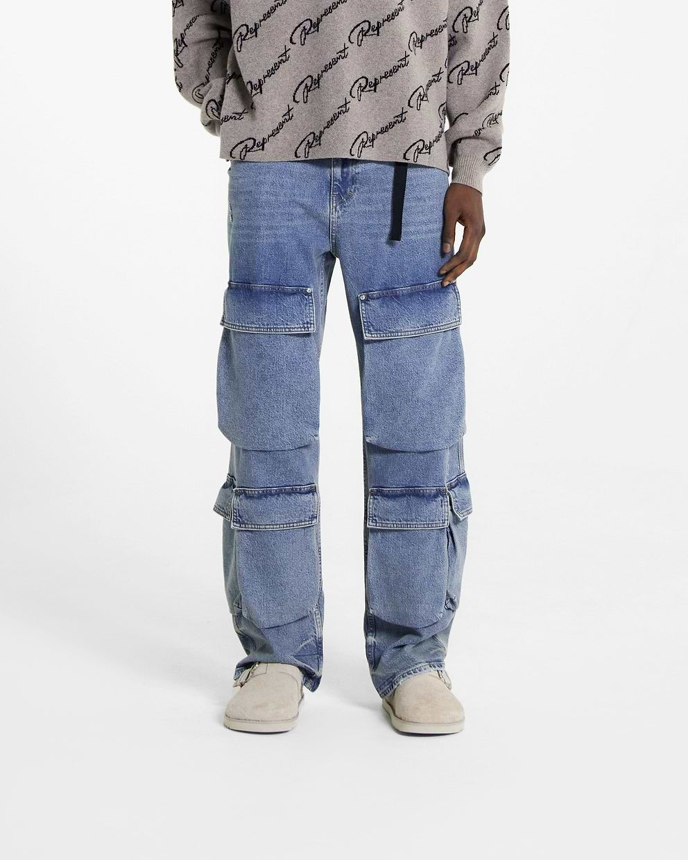 Jeans R3CA Cargo Denim Blue