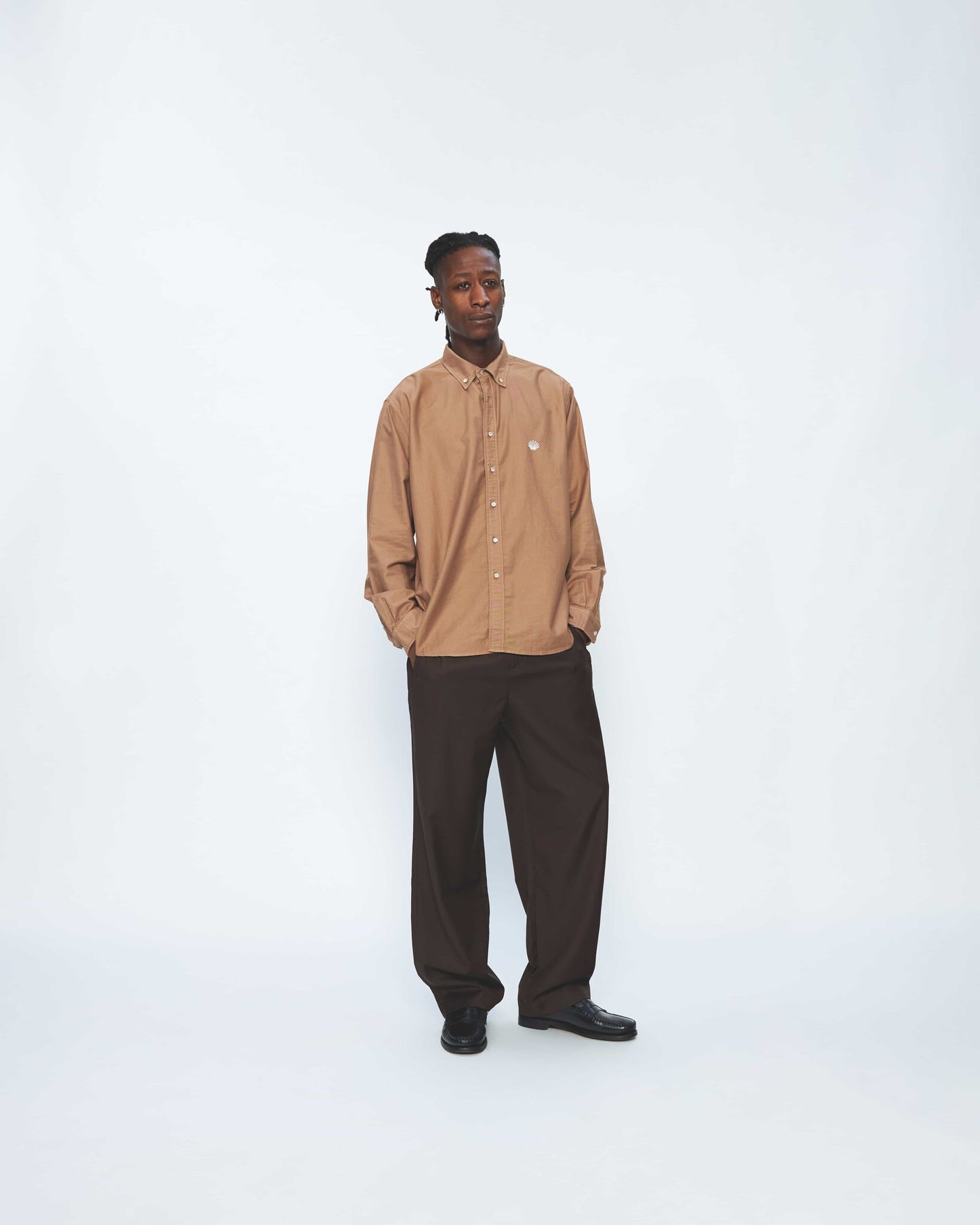 Shirt Beach Logo Sand Brown