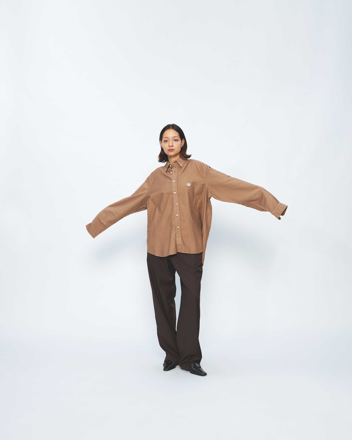 Shirt Beach Logo Sand Brown