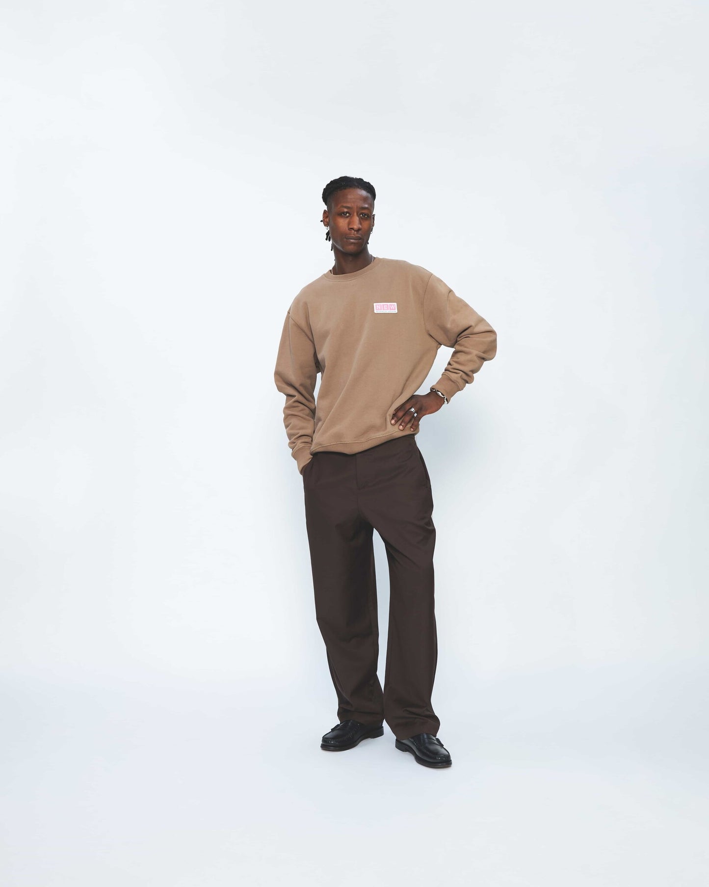 Sweatshirt Container Logo Brown