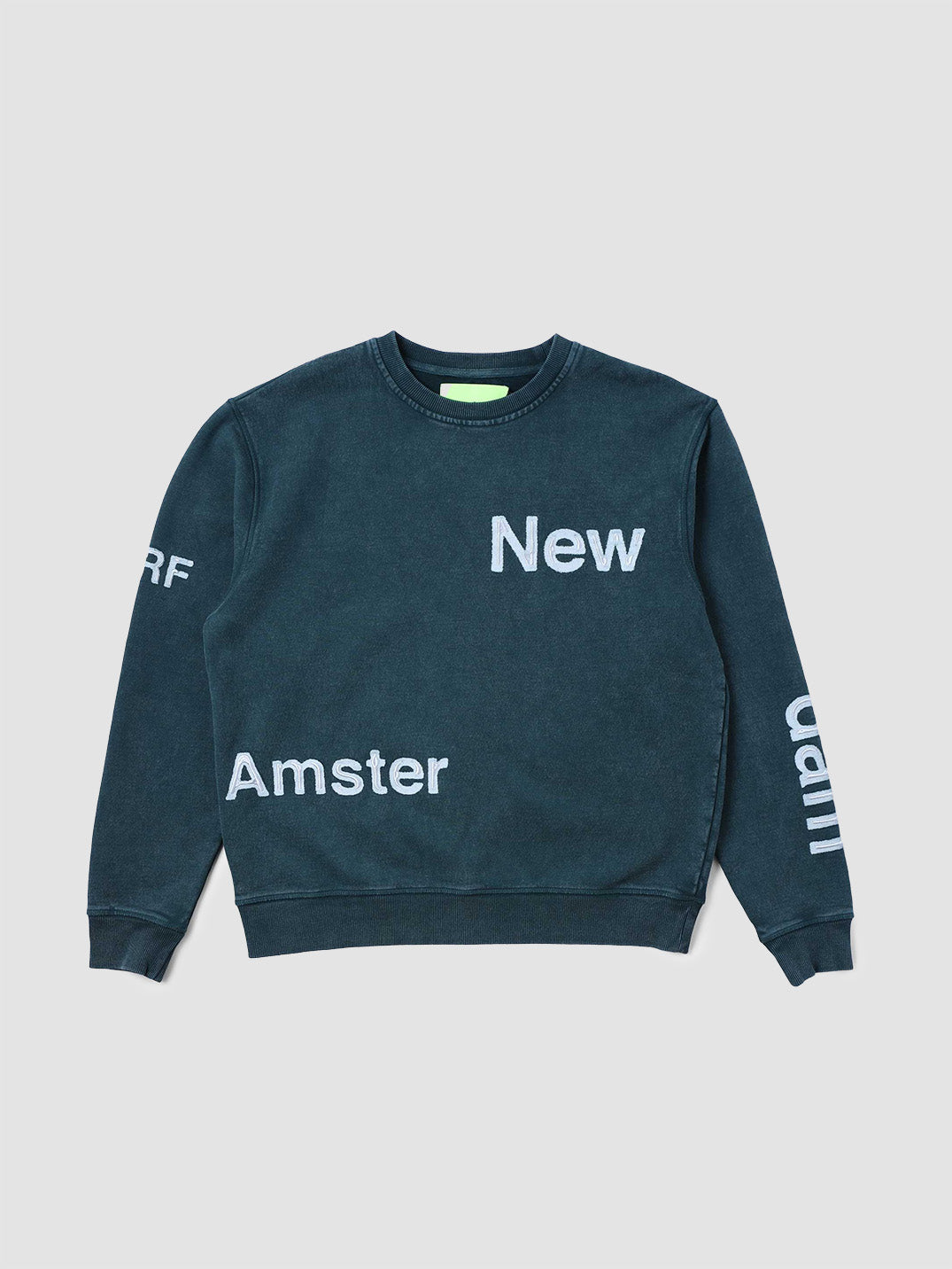 Sweatshirt Name Washed Green