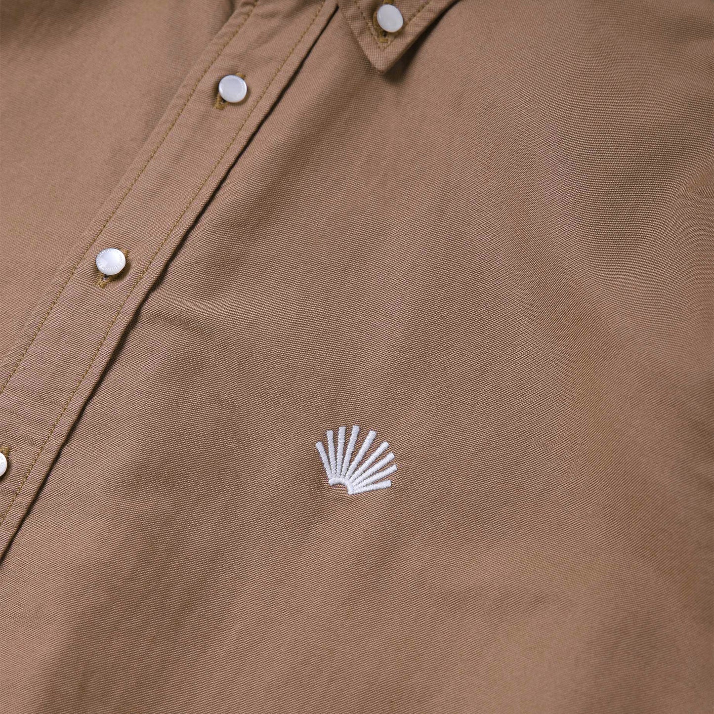 Shirt Beach Logo Sand Brown