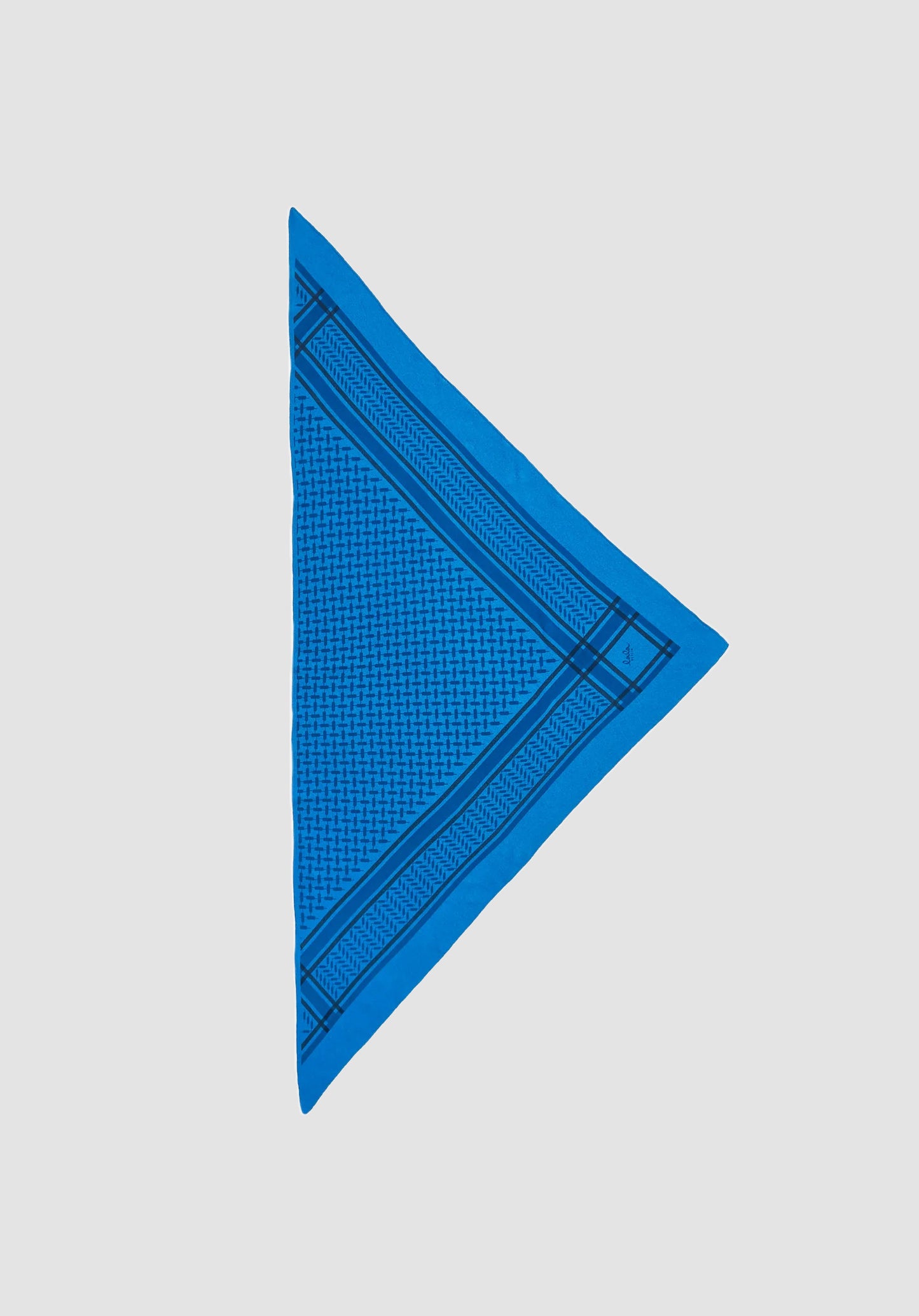 Scarf Triangle M Blue