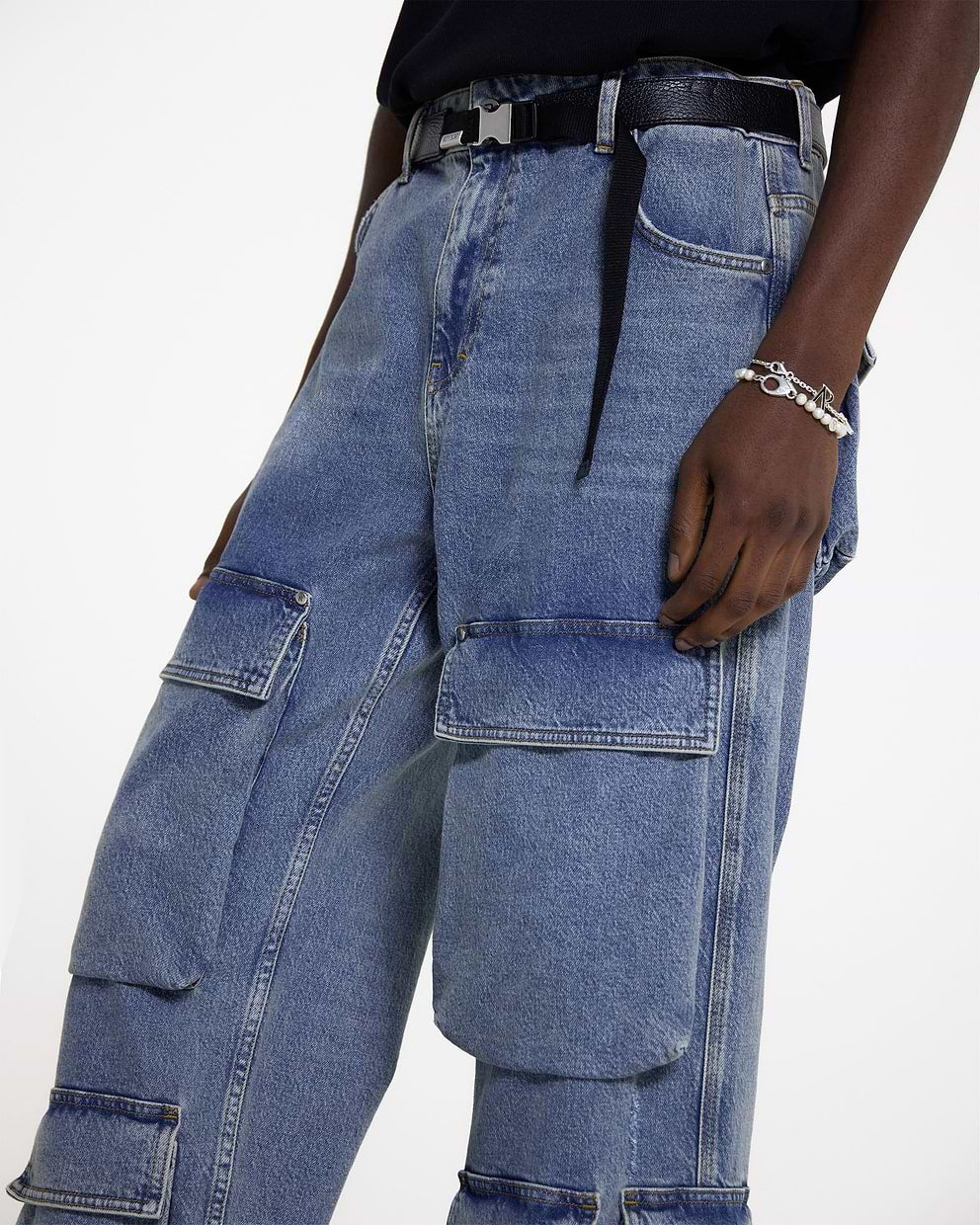 Jeans R3CA Cargo Denim Blue