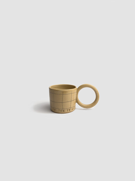 Cubed Mug with Round Handle