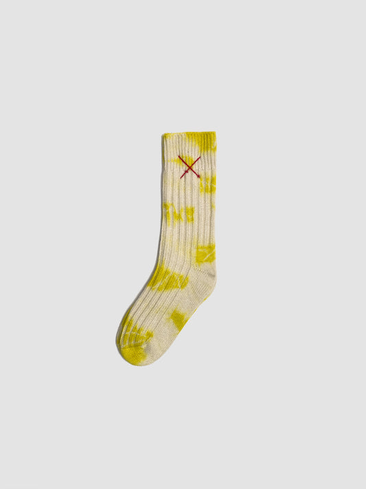 Cashmere Socks Batik Yellow