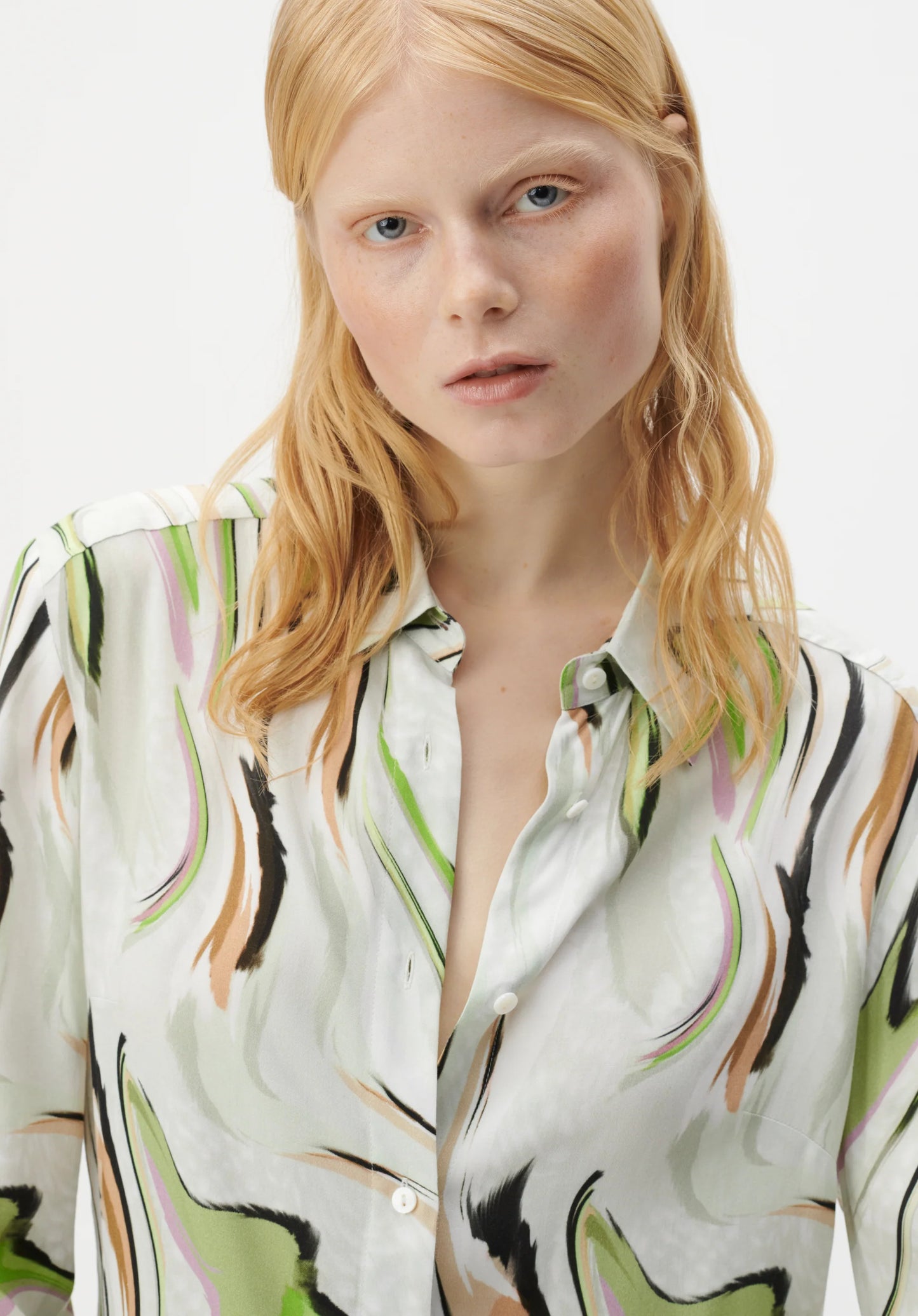 Blouse Byka Marble Wave Green