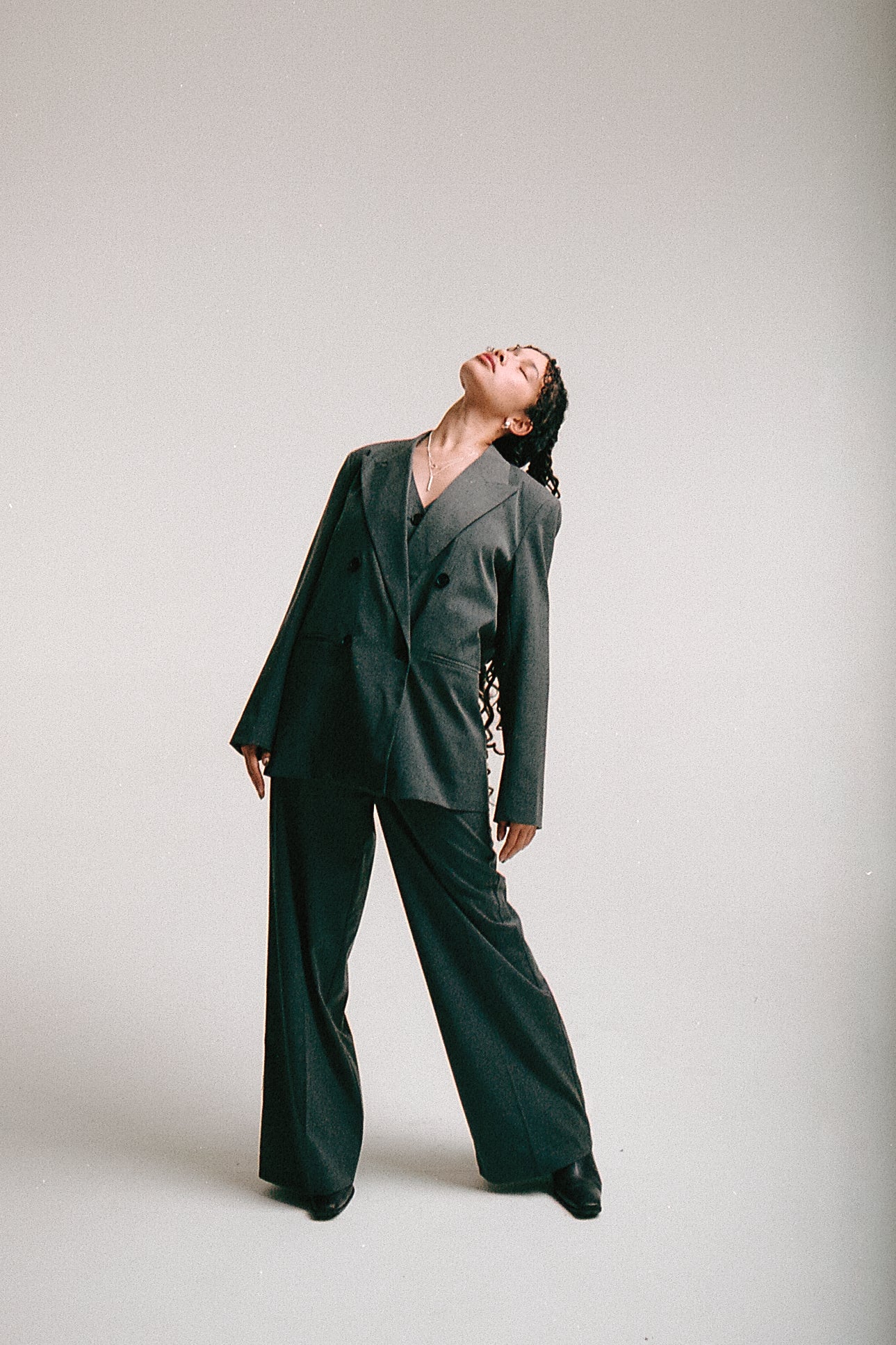 Tame Oversize Blazer Mid Grey - Via Store